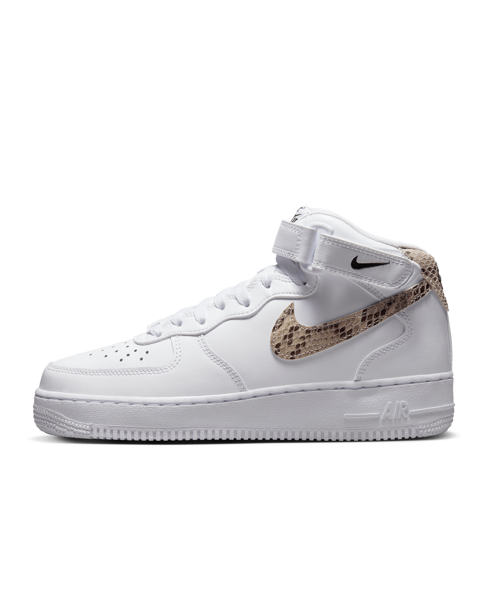 Nike Air Force 1 '07 Mid Women's Shoe - White/Black/Sand Drift