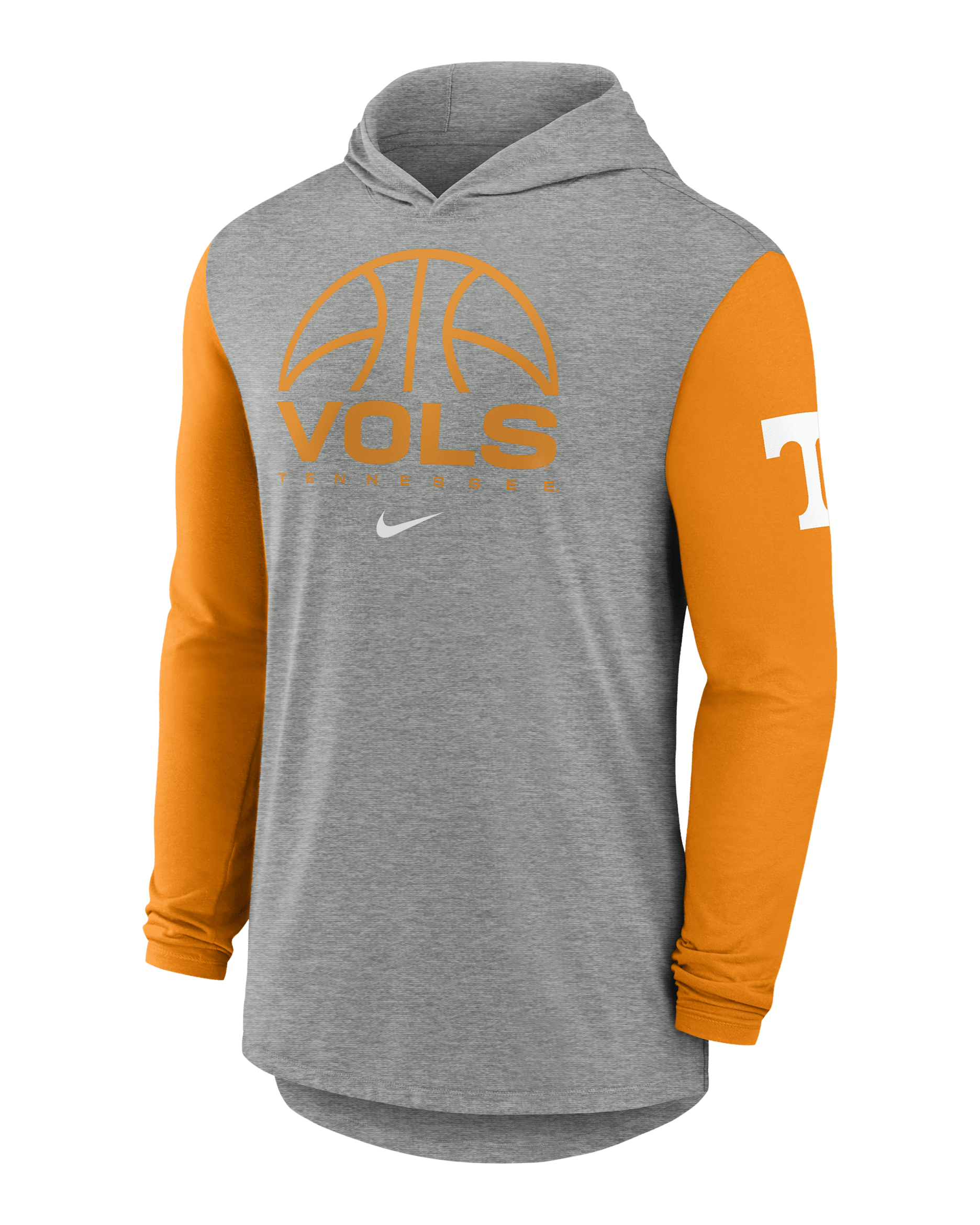Tennessee Basketball Men's Nike Dri-FIT College Long-Sleeve Hooded T-Shirt - Grey
