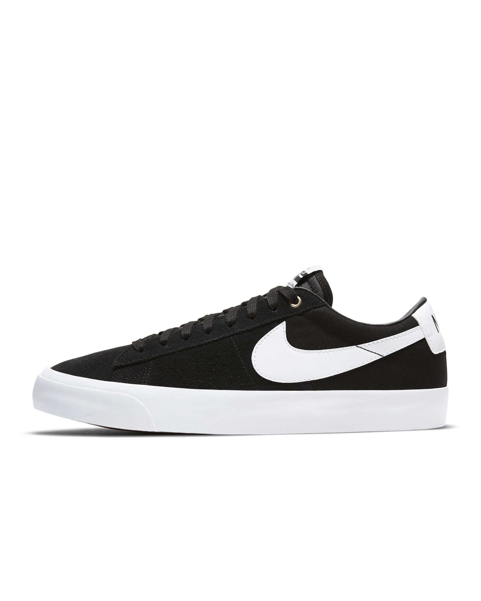 Nike SB Zoom Blazer Low Pro GT Skate Shoes - Black/Black/Gum Light Brown/White