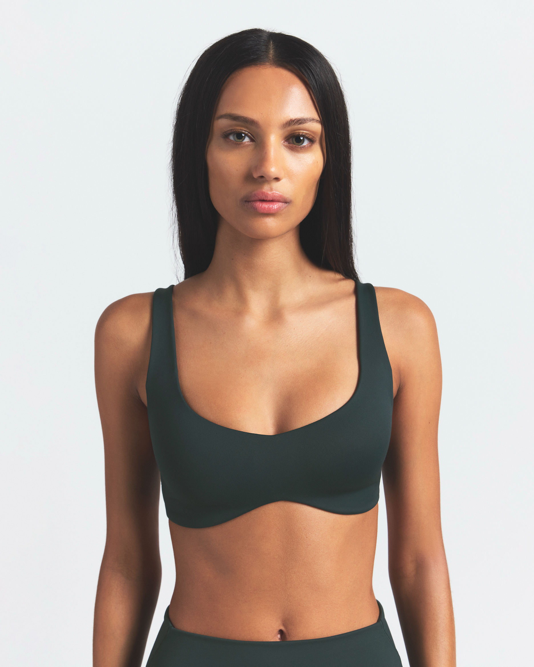 NikeSKIMS Matte Women's Shaping Scoop Bra - NSKM DARK TEAL/NSKM DARK TEAL