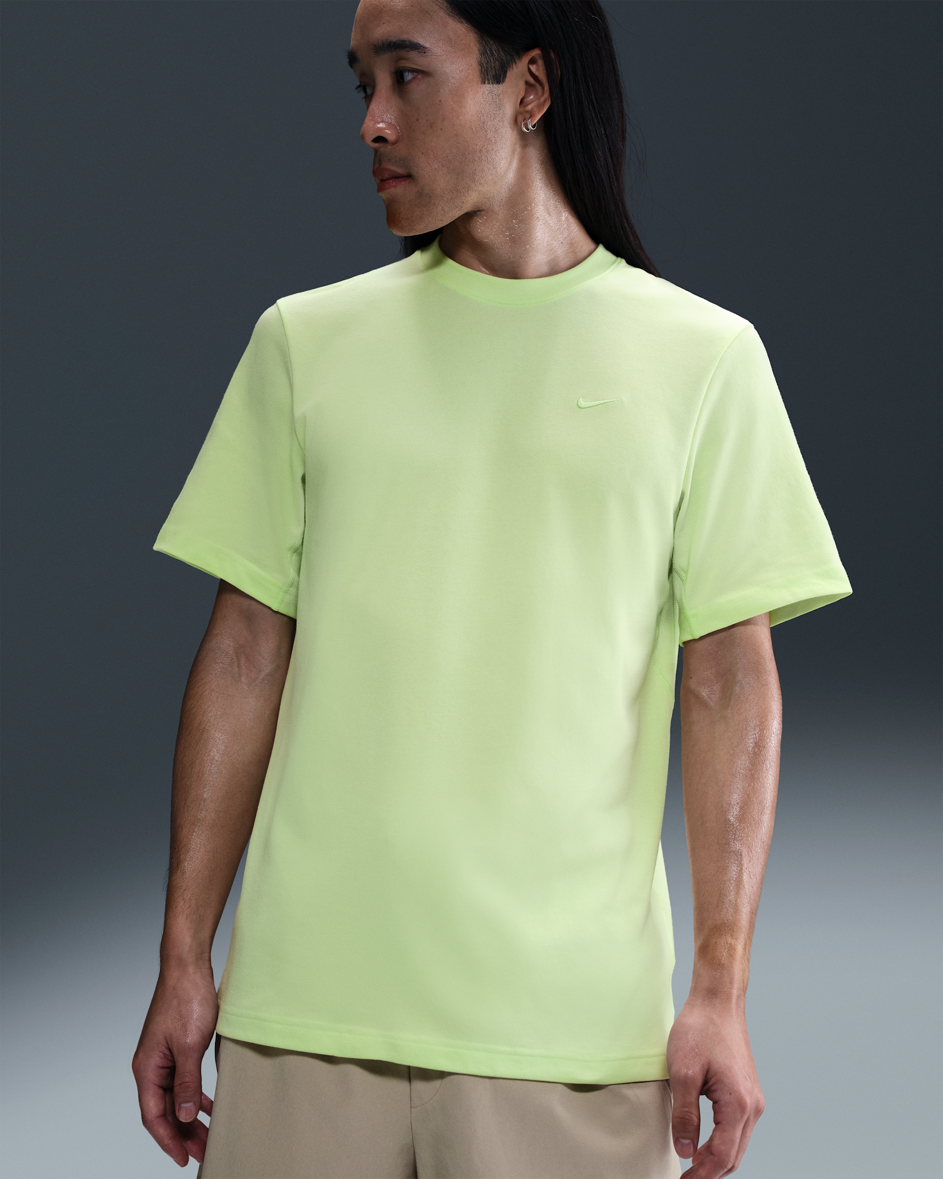 ナイキ Dri-FIT プライマリー メンズ トレーニング Tシャツ - ライトリキッドライム/ライトリキッドライム