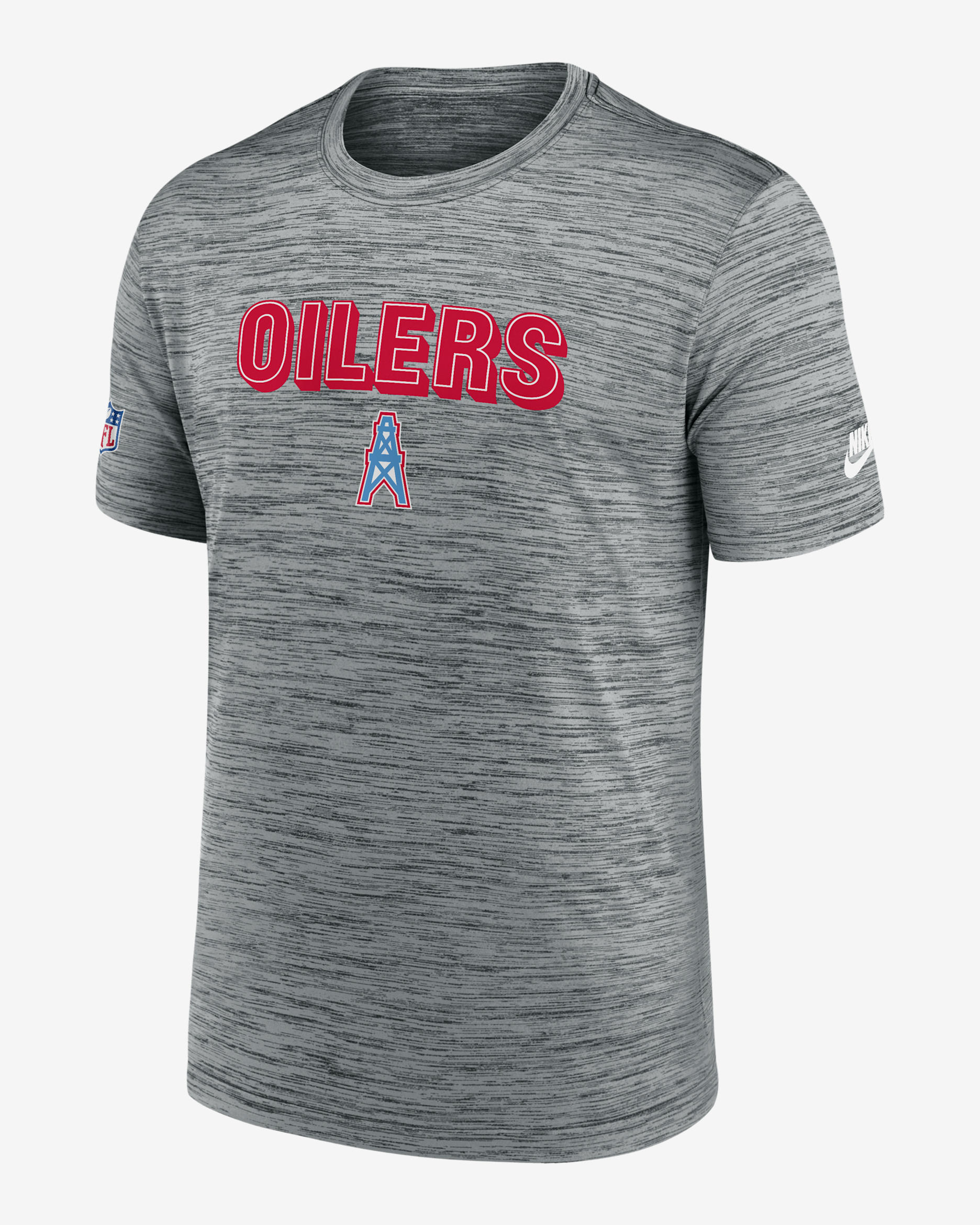 Playera Nike Dri-FIT de la NFL para hombre Tennessee Titans Sideline Velocity - Gris jaspeado