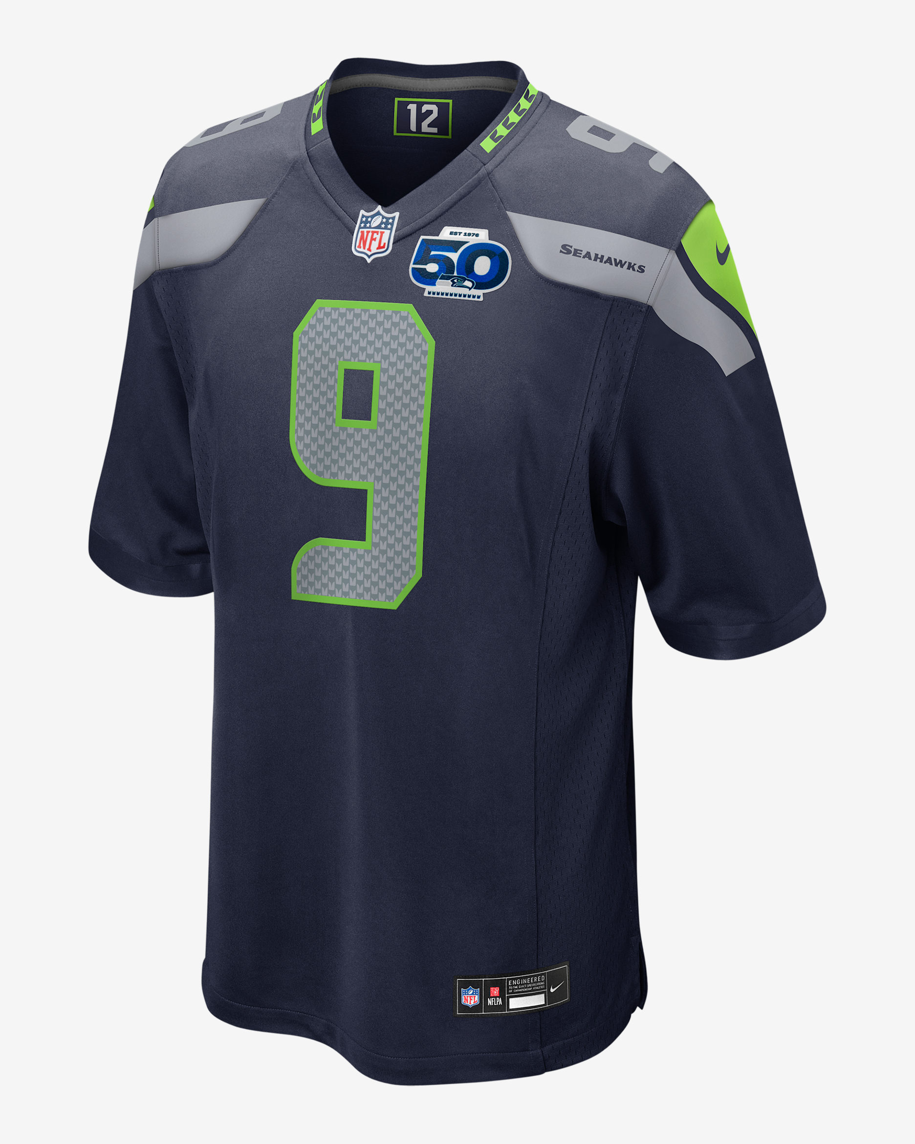 Kenneth Walker III Seattle Seahawks 50th Anniversary Men's Nike NFL Game Jersey - Navy