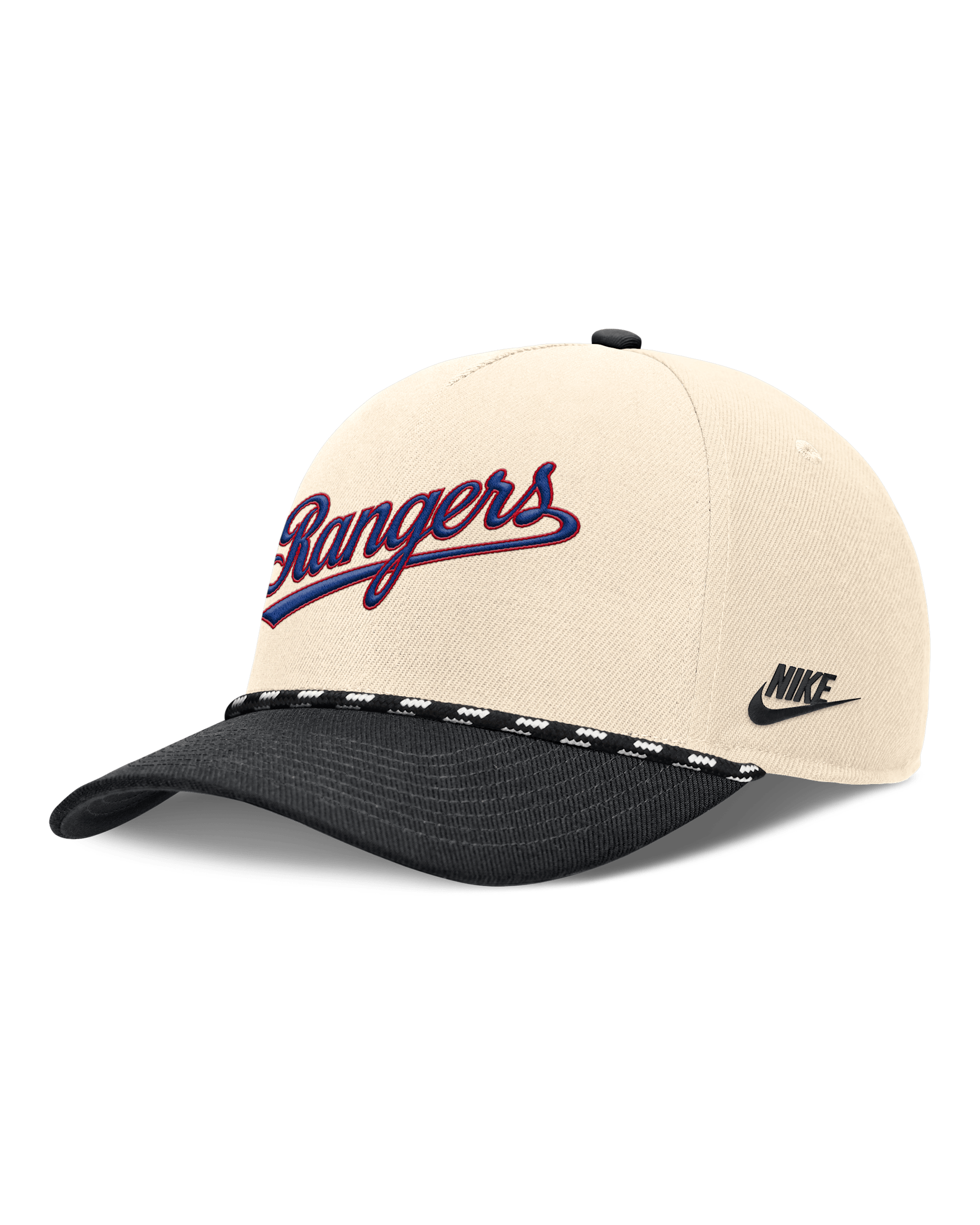 Texas Rangers Rise Men's Nike MLB Adjustable Hat - Natural