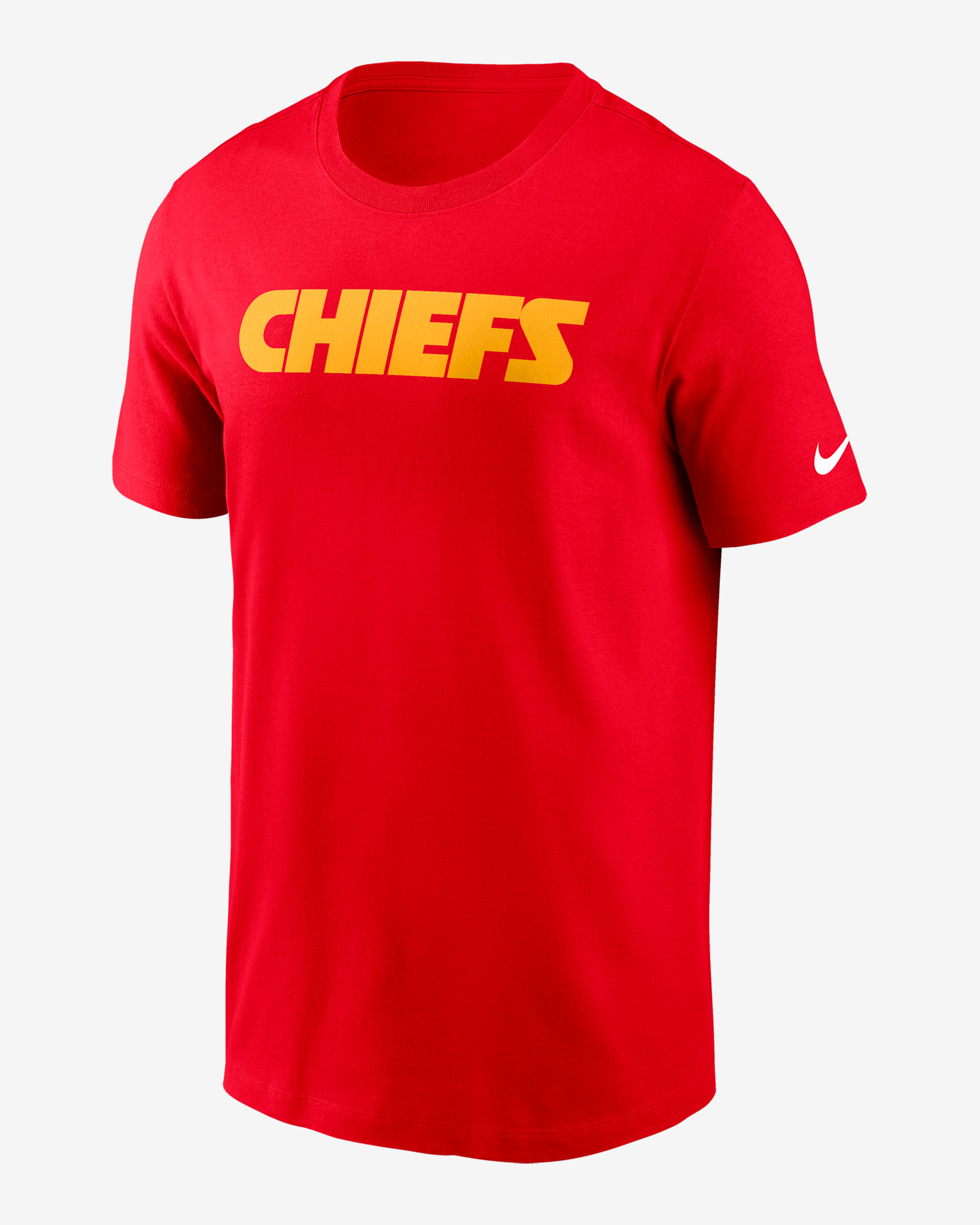 Playera Nike de la NFL para hombre Kansas City Chiefs Primetime Wordmark Essential - Rojo