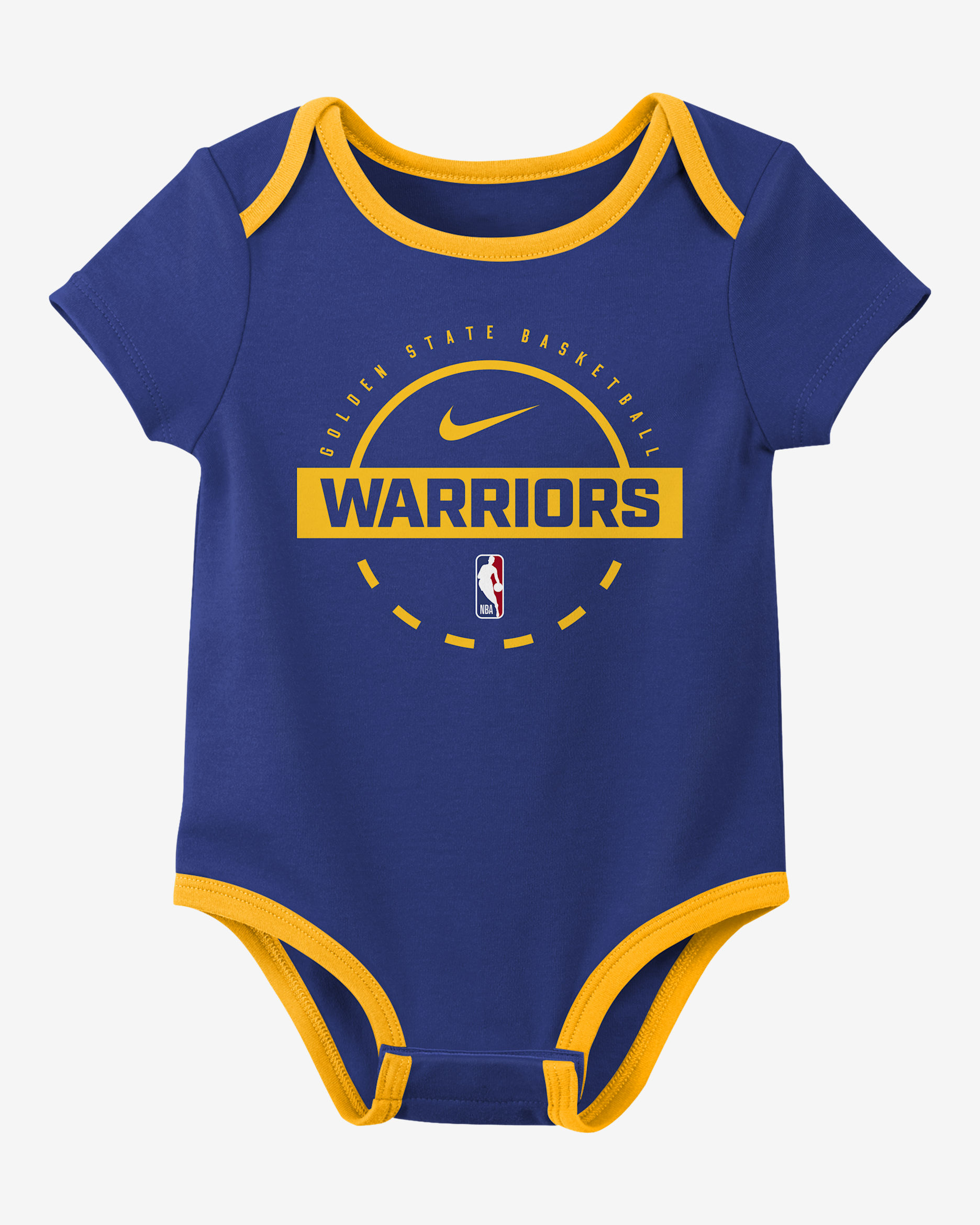Nike "Golden State Warriors" Baby (0-3M) NBA Bodysuit (2-Pack) - Royal
