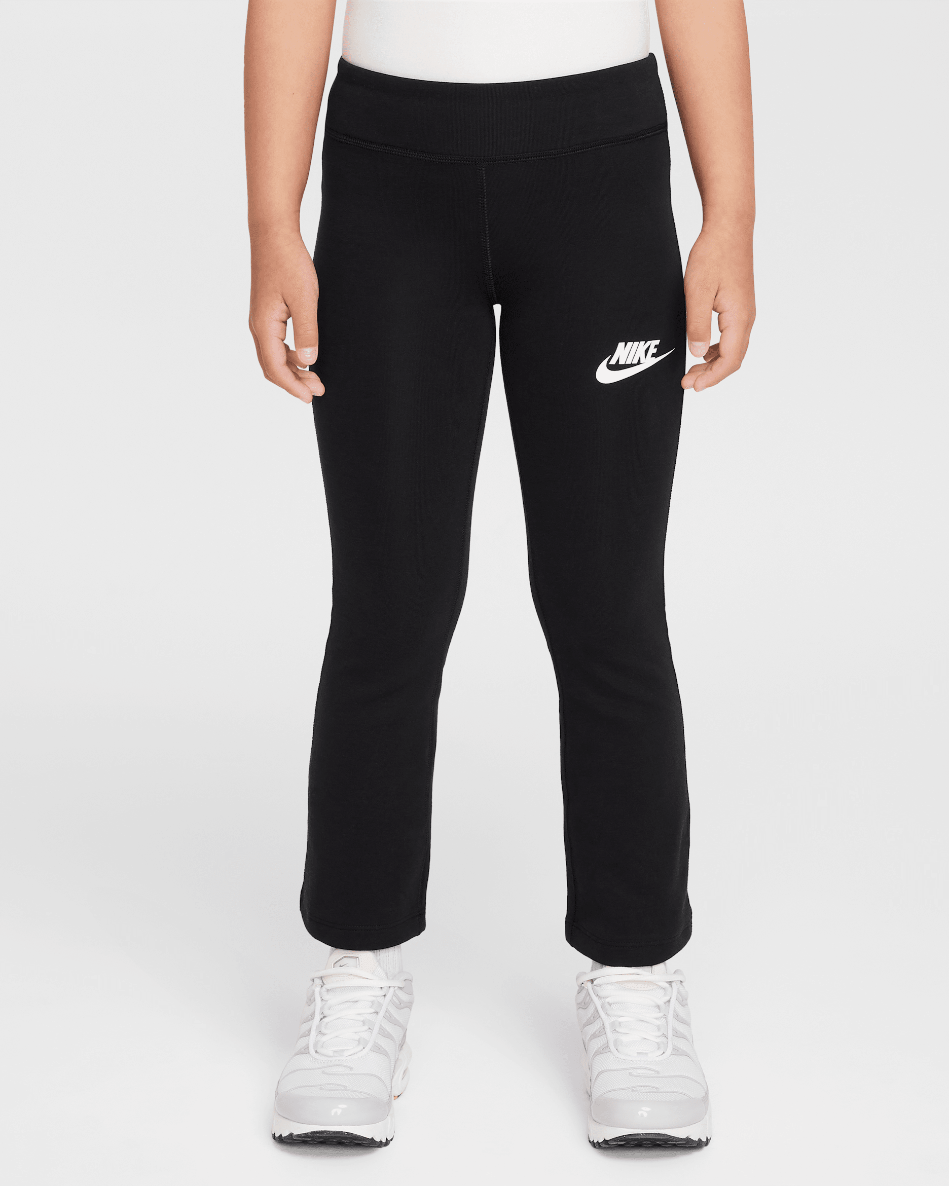 Leggings acampanados Dri-FIT para niña talla pequeña Nike - Negro
