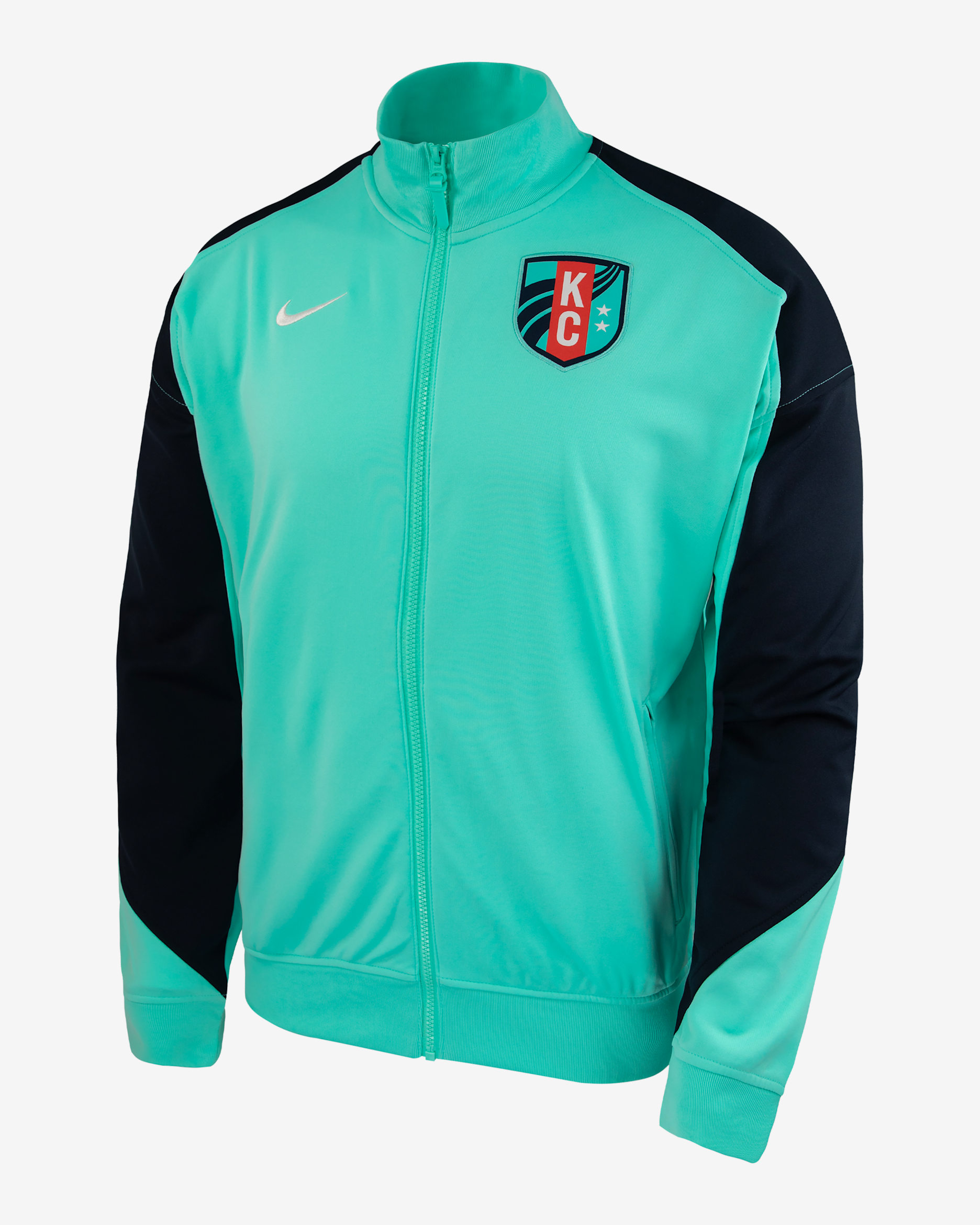 Chamarra Anthem Nike de la NWSL KC Current - Hiperturquesa/Obsidiana oscuro