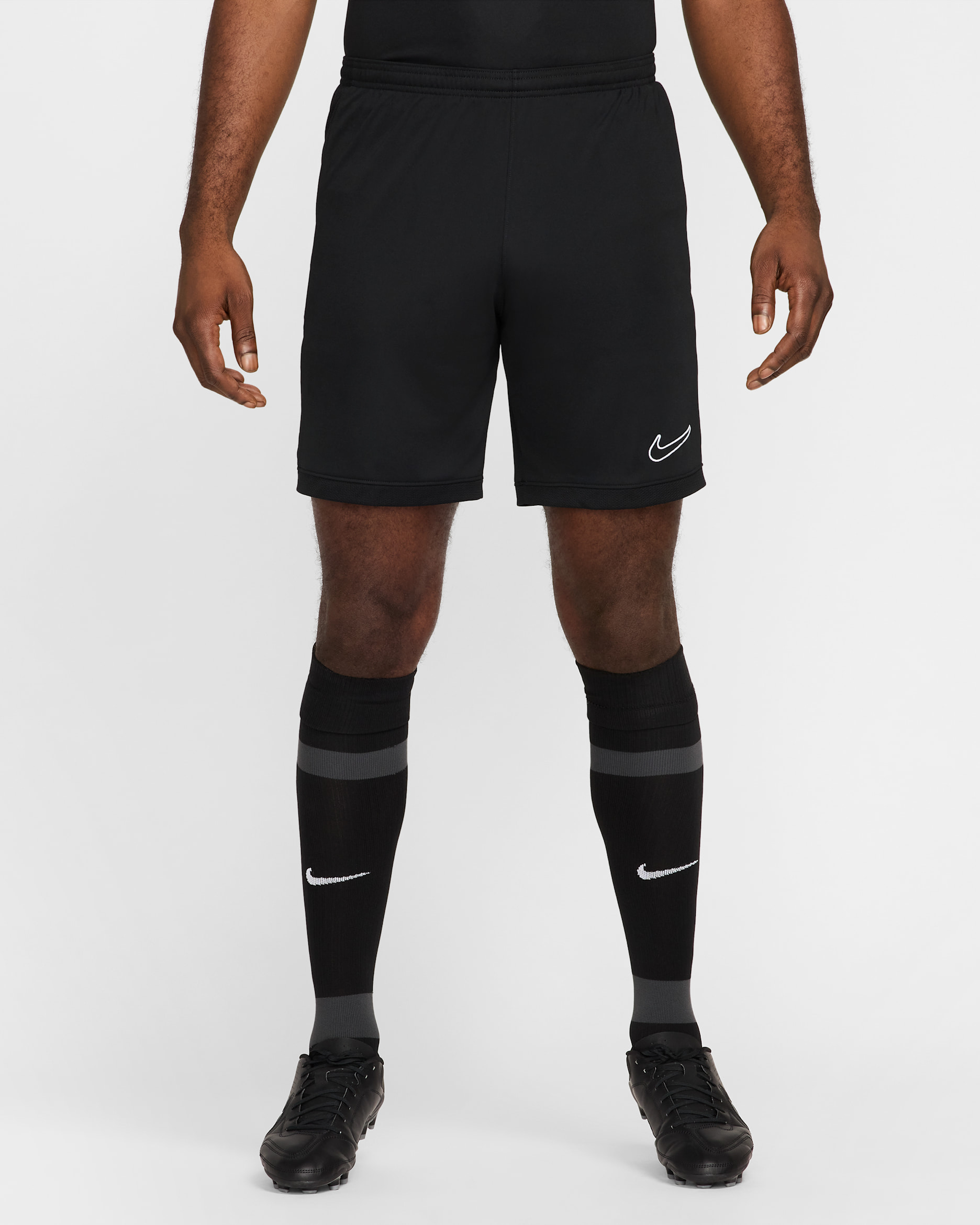 Shorts de futbol Dri-FIT para hombre Nike Academy - Negro/Negro/Blanco