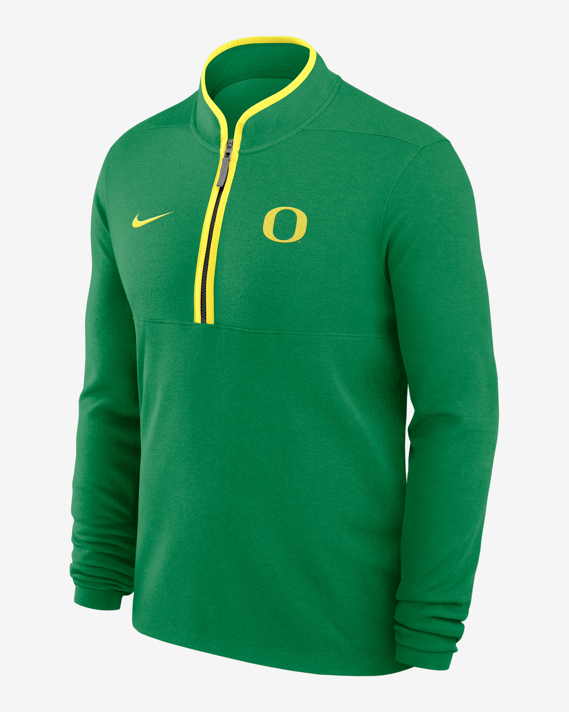 Playera de manga larga universitaria Nike Dri-FIT de medio cierre para hombre Oregon Victory - Verde