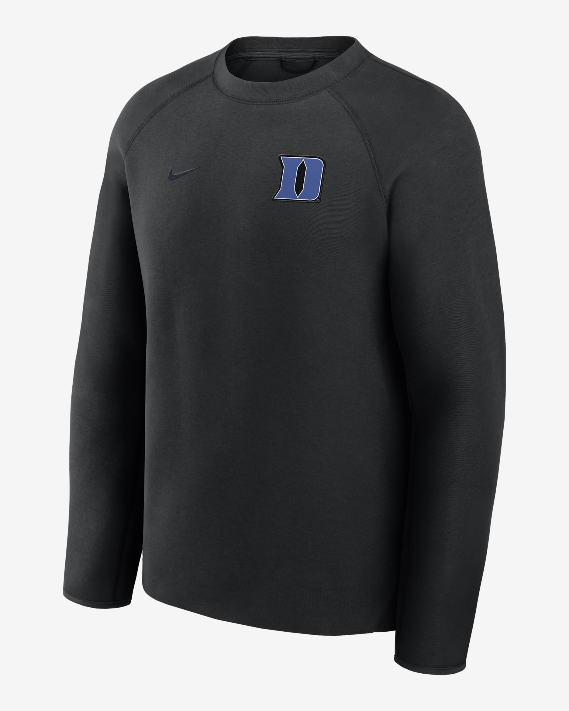 Sudadera de cuello redondo sin cierre universitaria Nike para hombre Duke Tech Fleece - Negro