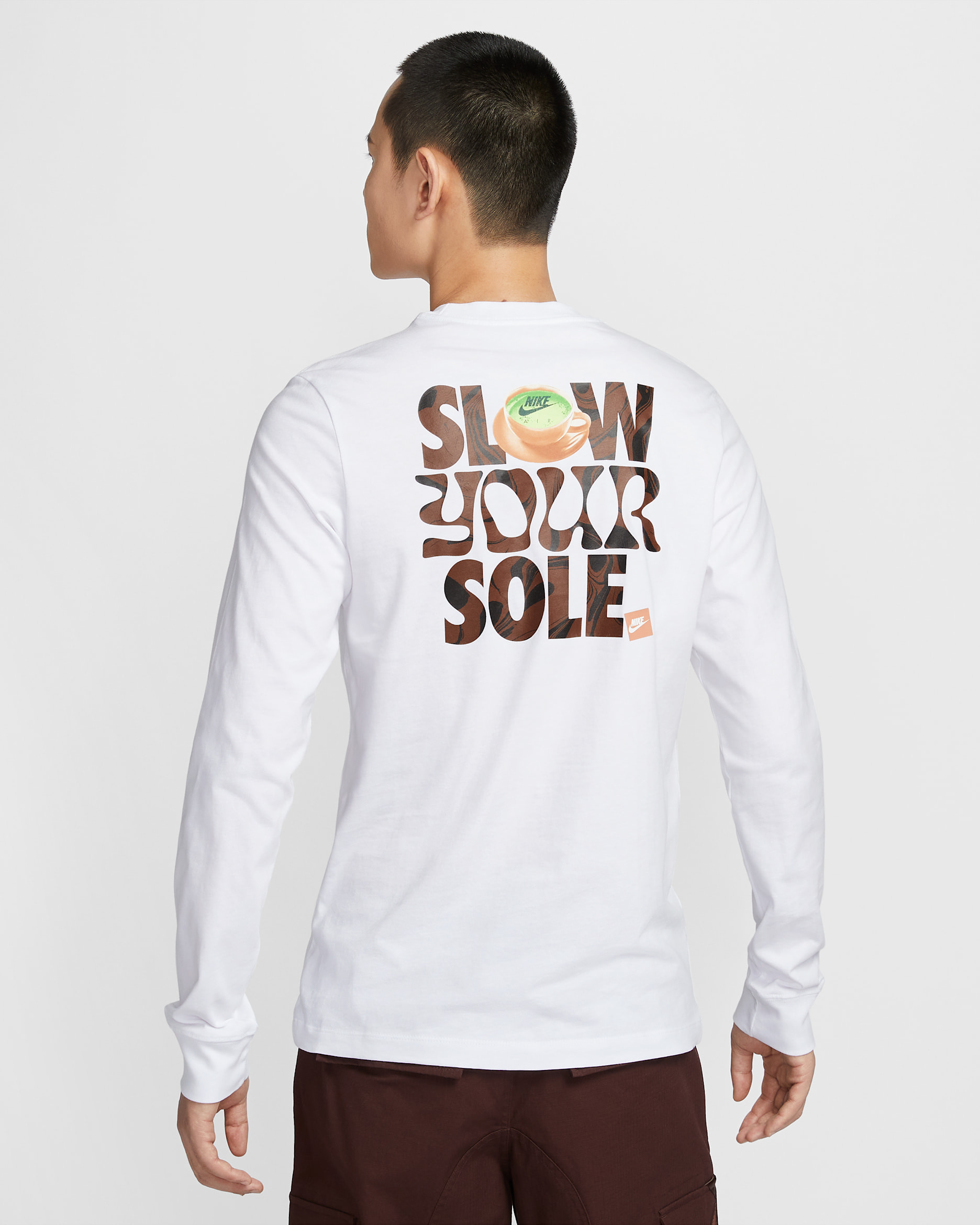 ナイキ スポーツウェア クラブ ロングスリーブ Tシャツ - ホワイト