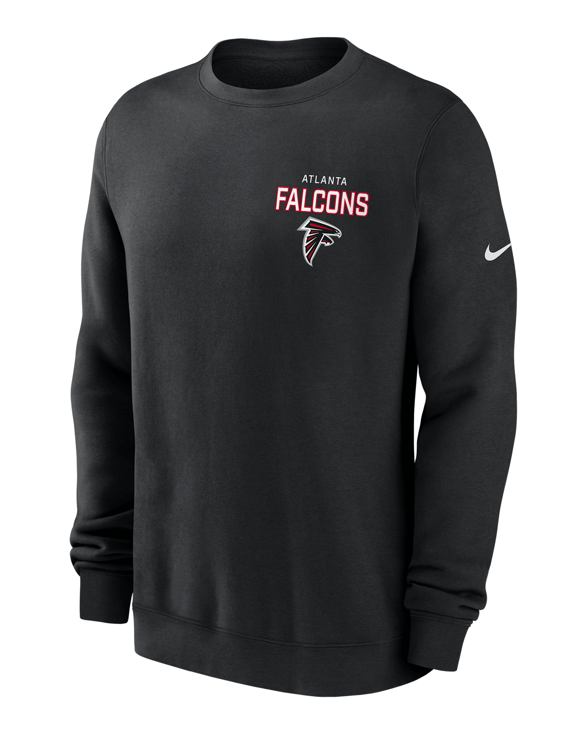 Atlanta Falcons Draw Block Club Men's Nike NFL Pullover Crew - Black