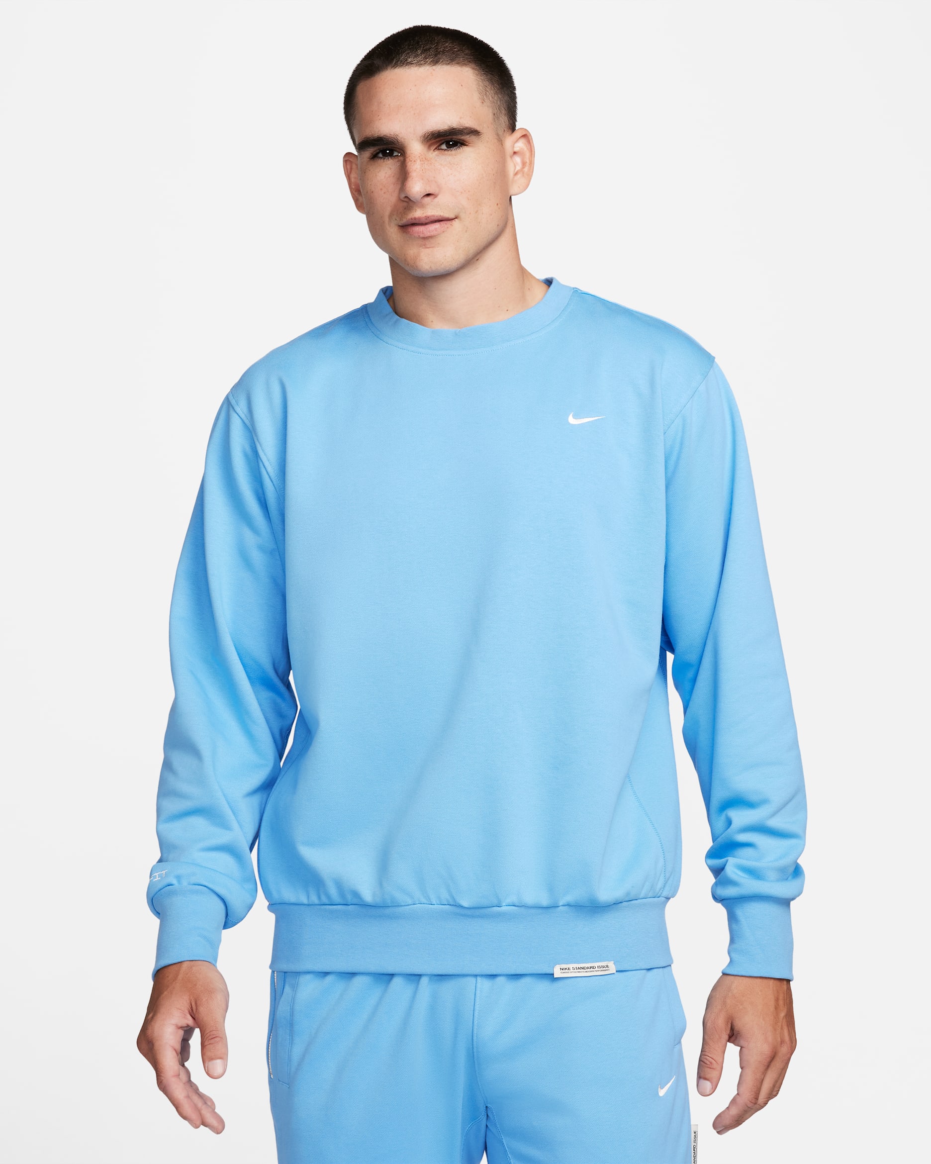 Nike Standard Issue Men's Dri-FIT Crew Basketball Top - University Blue/Pale Ivory