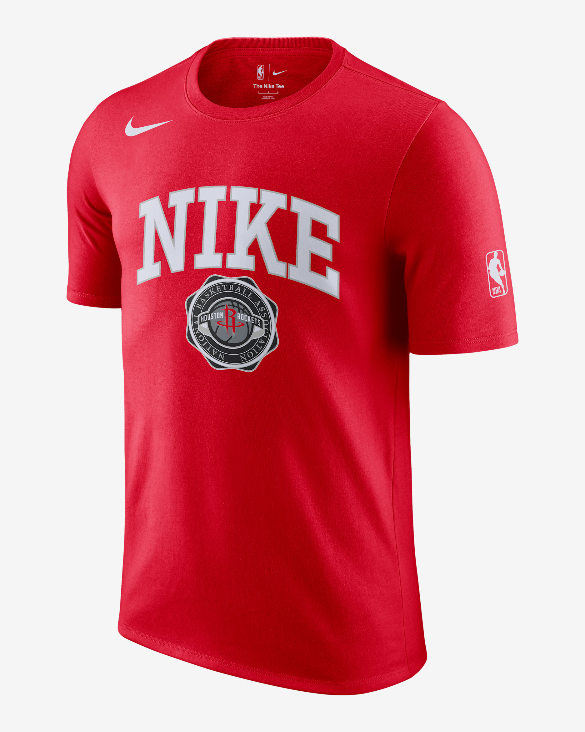 Playera Nike de la NBA para hombre Houston Rockets Essential - Rojo universitario