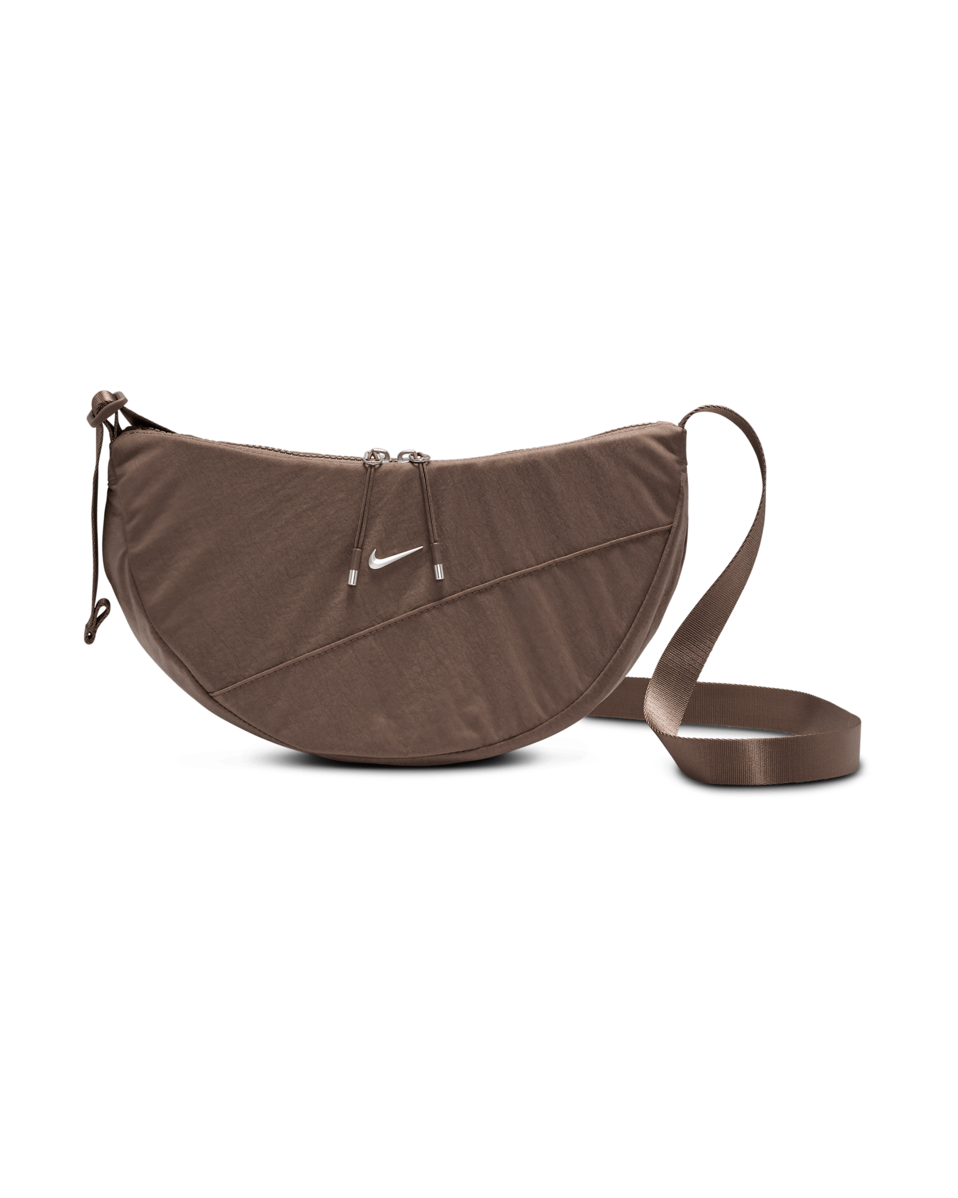Nike Aura Crescent Cross-Body Bag (4L) - Mink Brown/Mink Brown/Matte Silver