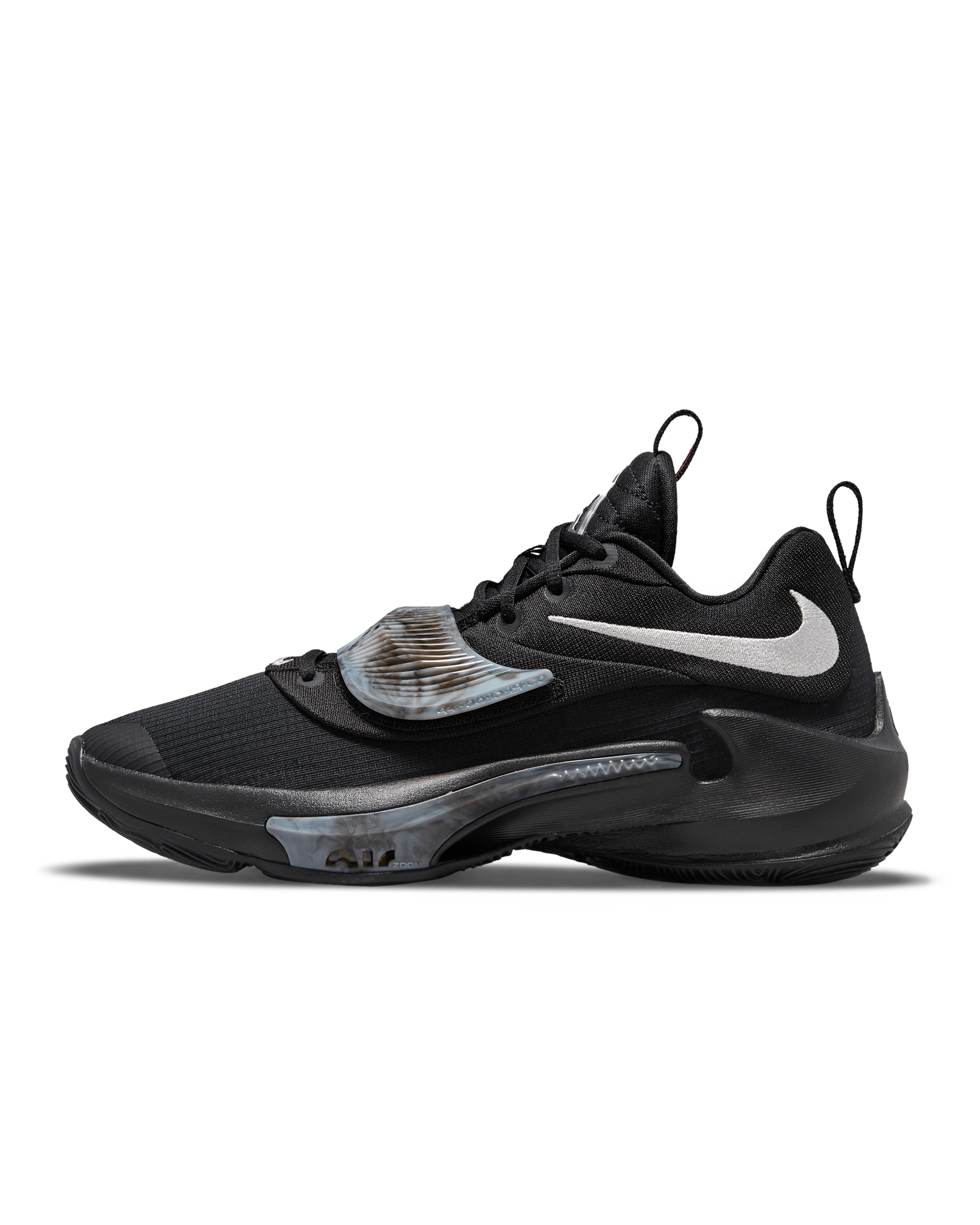 Freak 3 Basketball Shoes - Black/Wolf Grey/Pink Blast/Metallic Silver