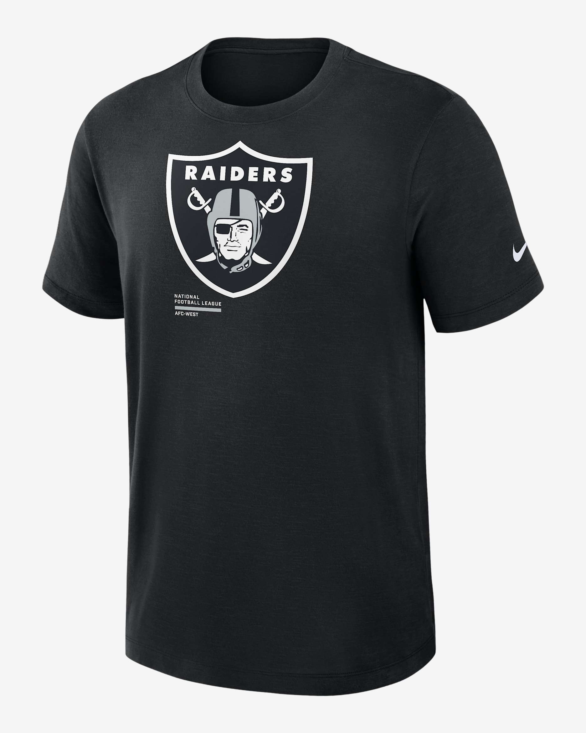 Las Vegas Raiders Slub Men's Nike Dri-FIT NFL T-Shirt - Black