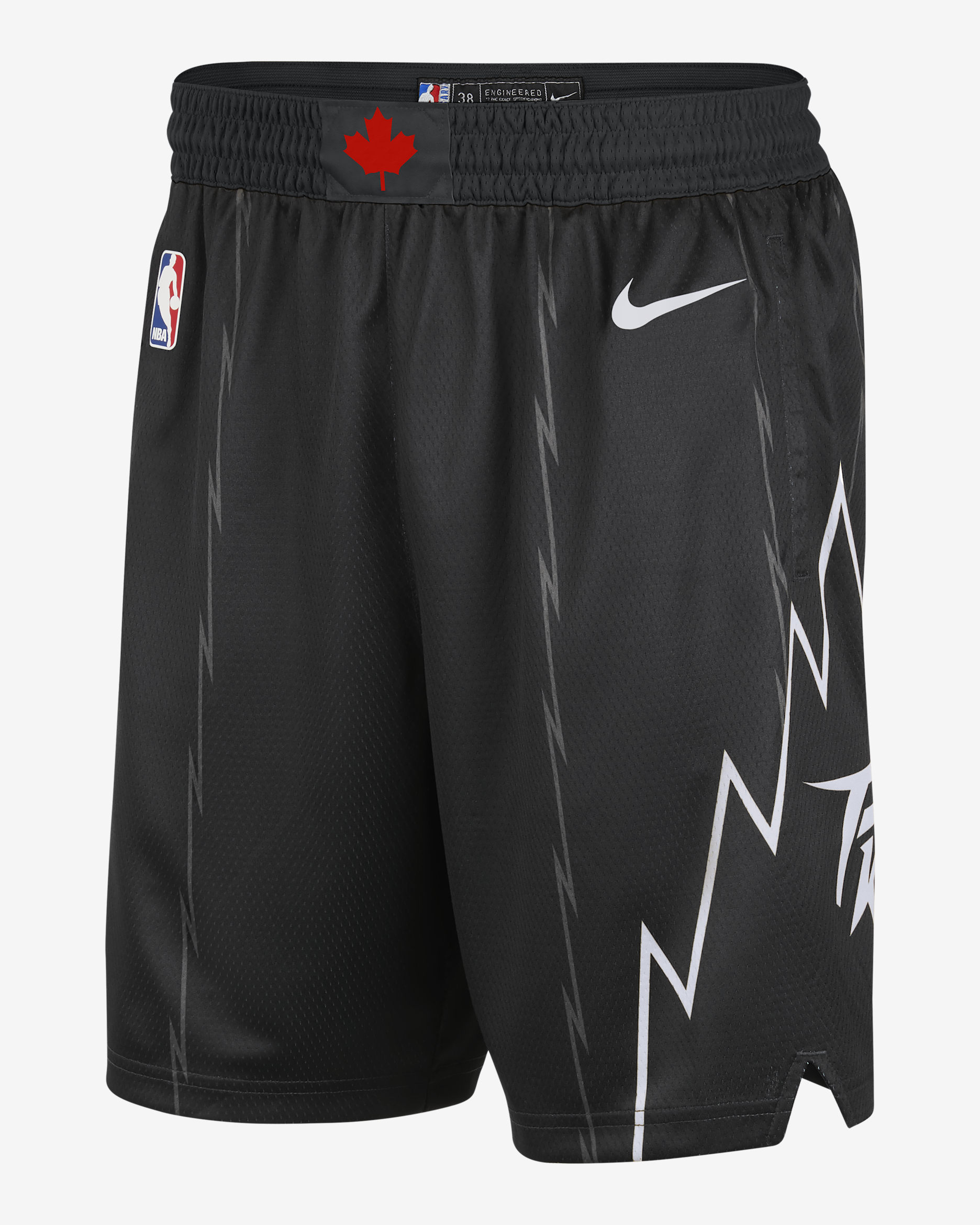 Toronto Raptors City Edition Men's Nike Dri-FIT NBA Swingman Shorts - Black/White