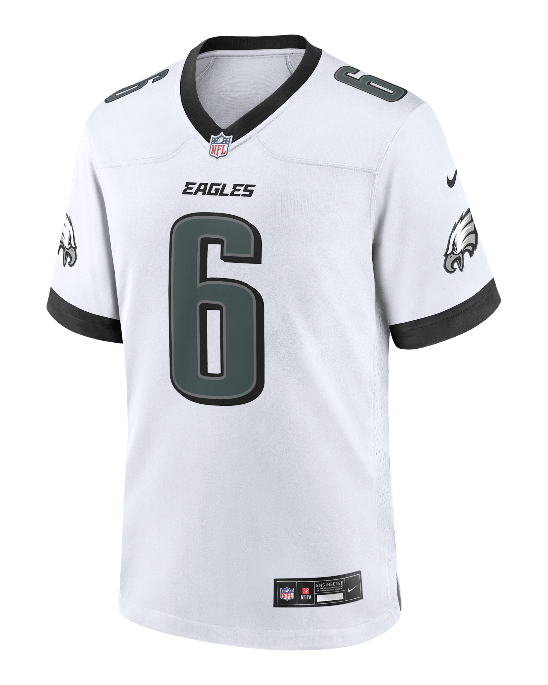 DeVonta Smith Philadelphia Eagles Men's Nike NFL Game Jersey - White