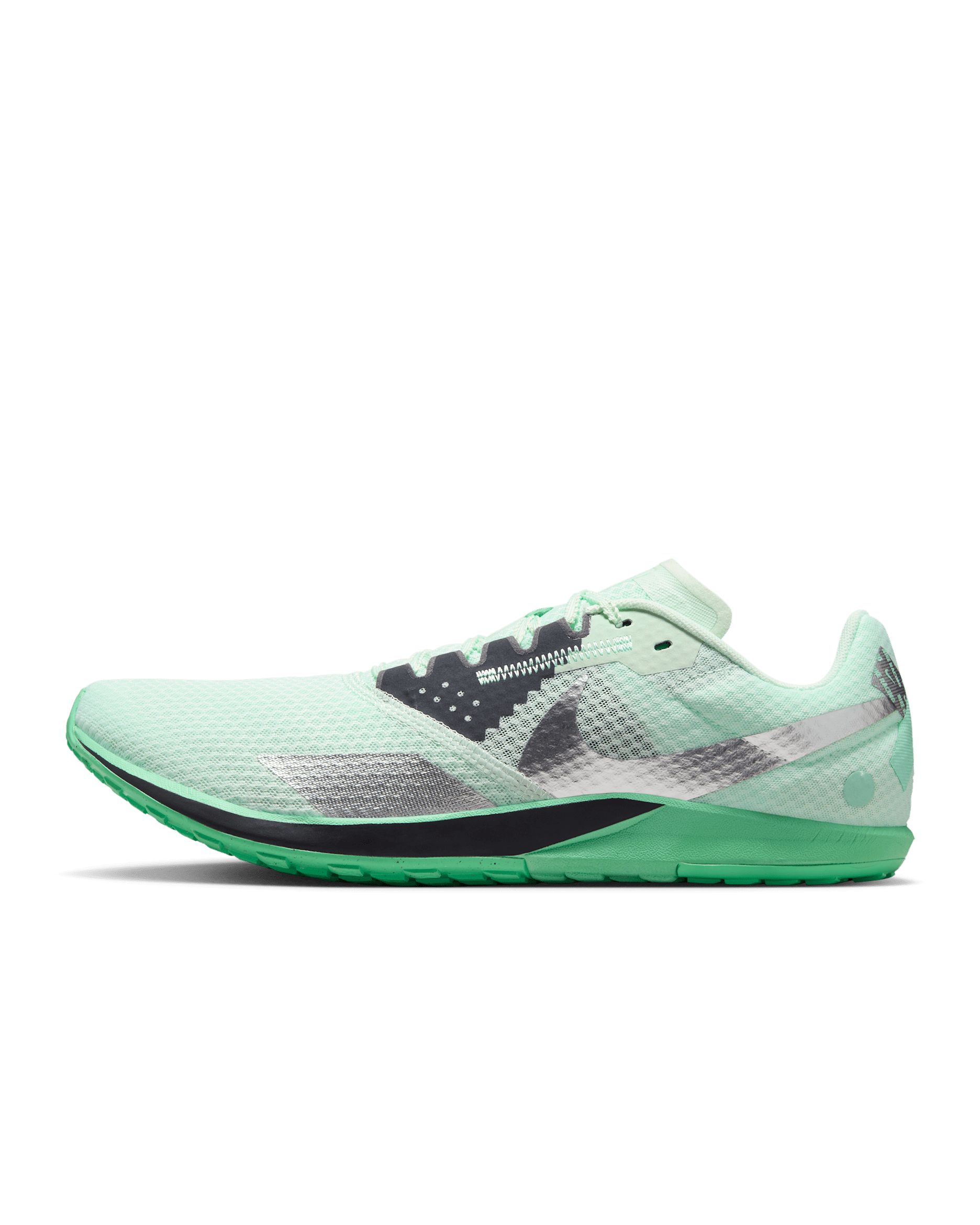 Nike Zoom Rival Waffle 6 Road and Cross-Country Racing Shoes - Barely Green/Green Glow/Mint Foam/Metallic Silver