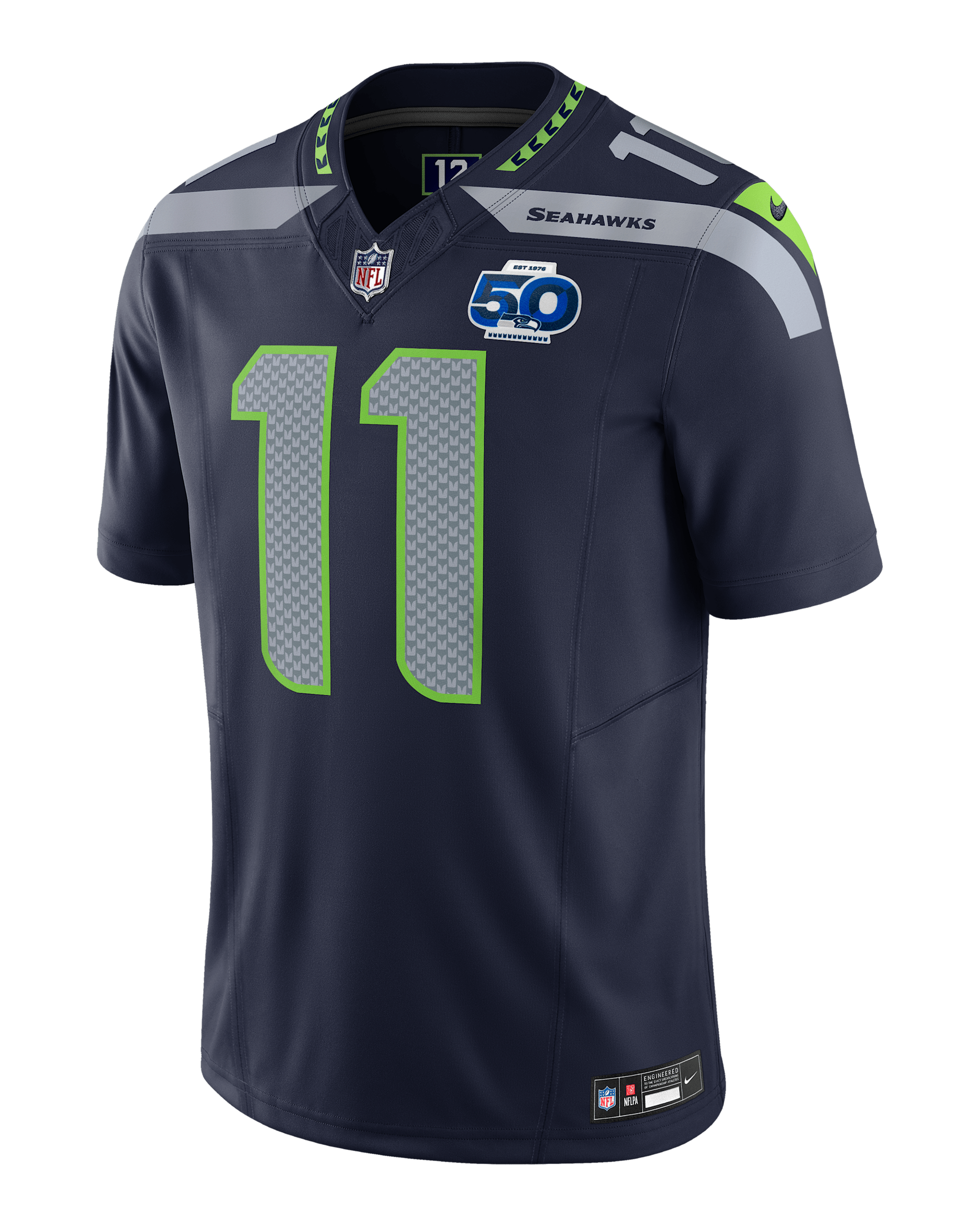 Jaxon Smith-Njigba Seattle Seahawks 50th Anniversary Men's Nike Dri-FIT NFL Limited Jersey - Navy