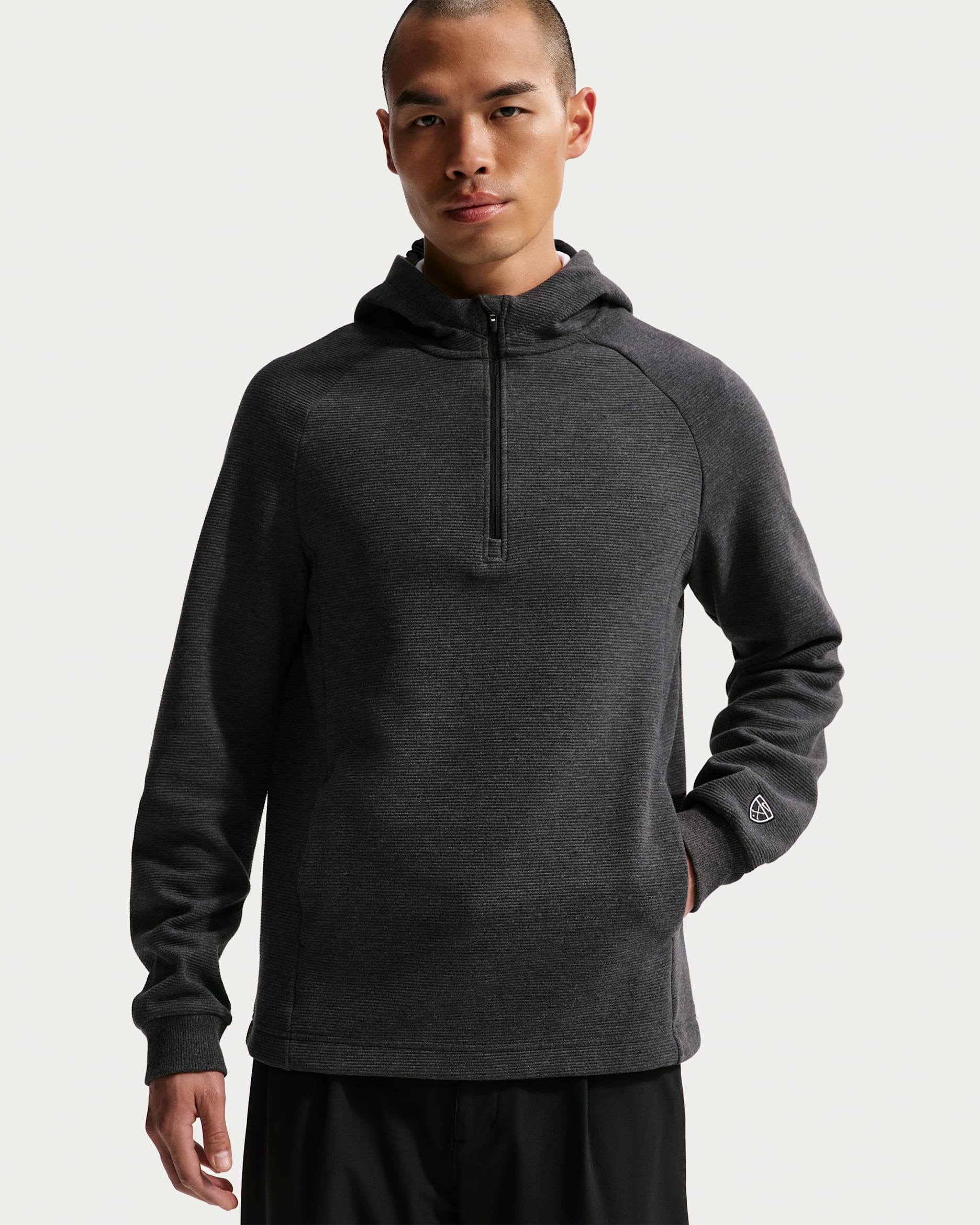 나이키 파 남성 써마 핏 후디 - 블랙/화이트/블랙/블랙