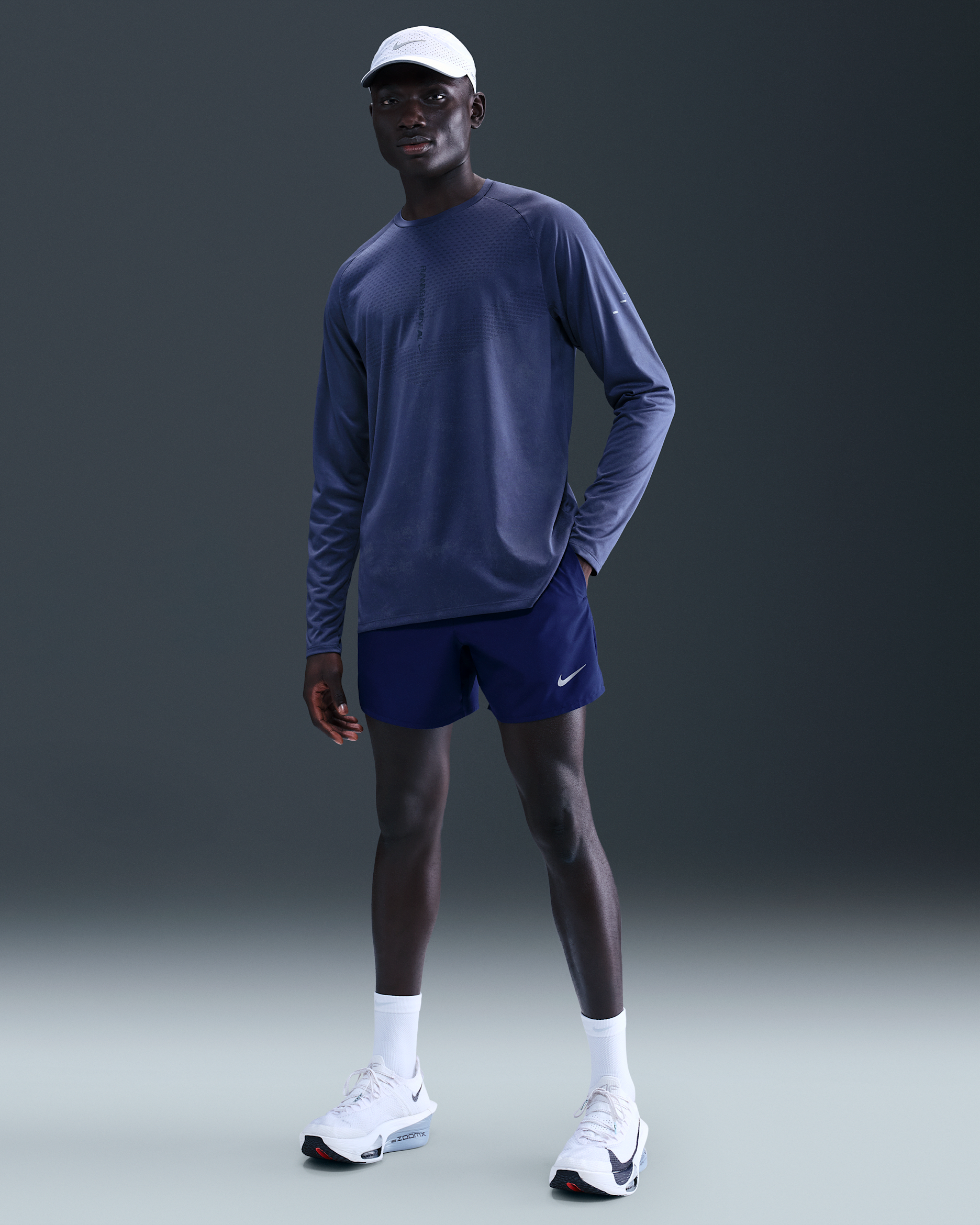 Nike Challenger Men's Dri-FIT 13cm (approx.) Brief-lined Running Shorts - Blue Void/Blue Void/Black