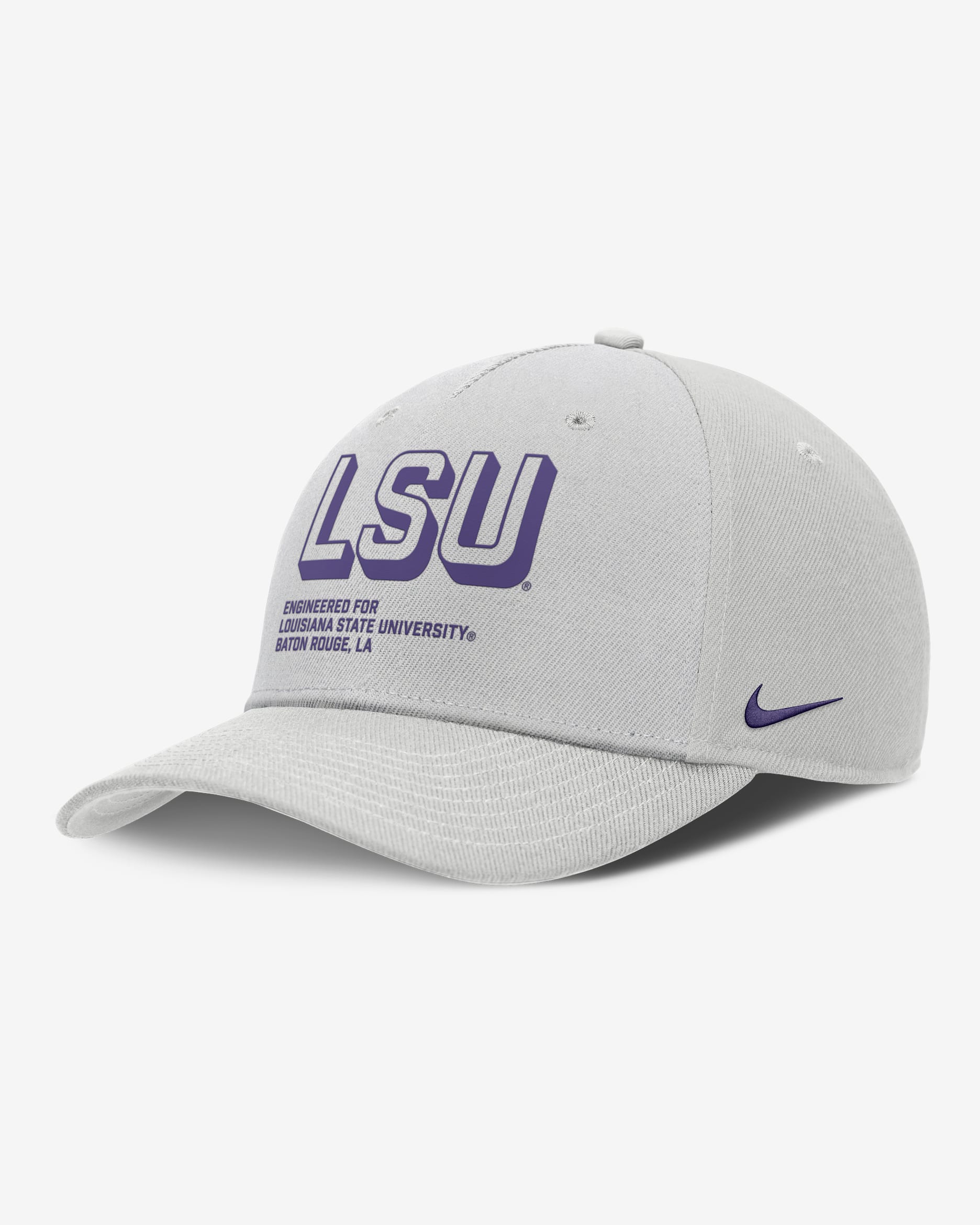 LSU On-Field Primetime Rise Men's Nike College Adjustable Hat - Grey