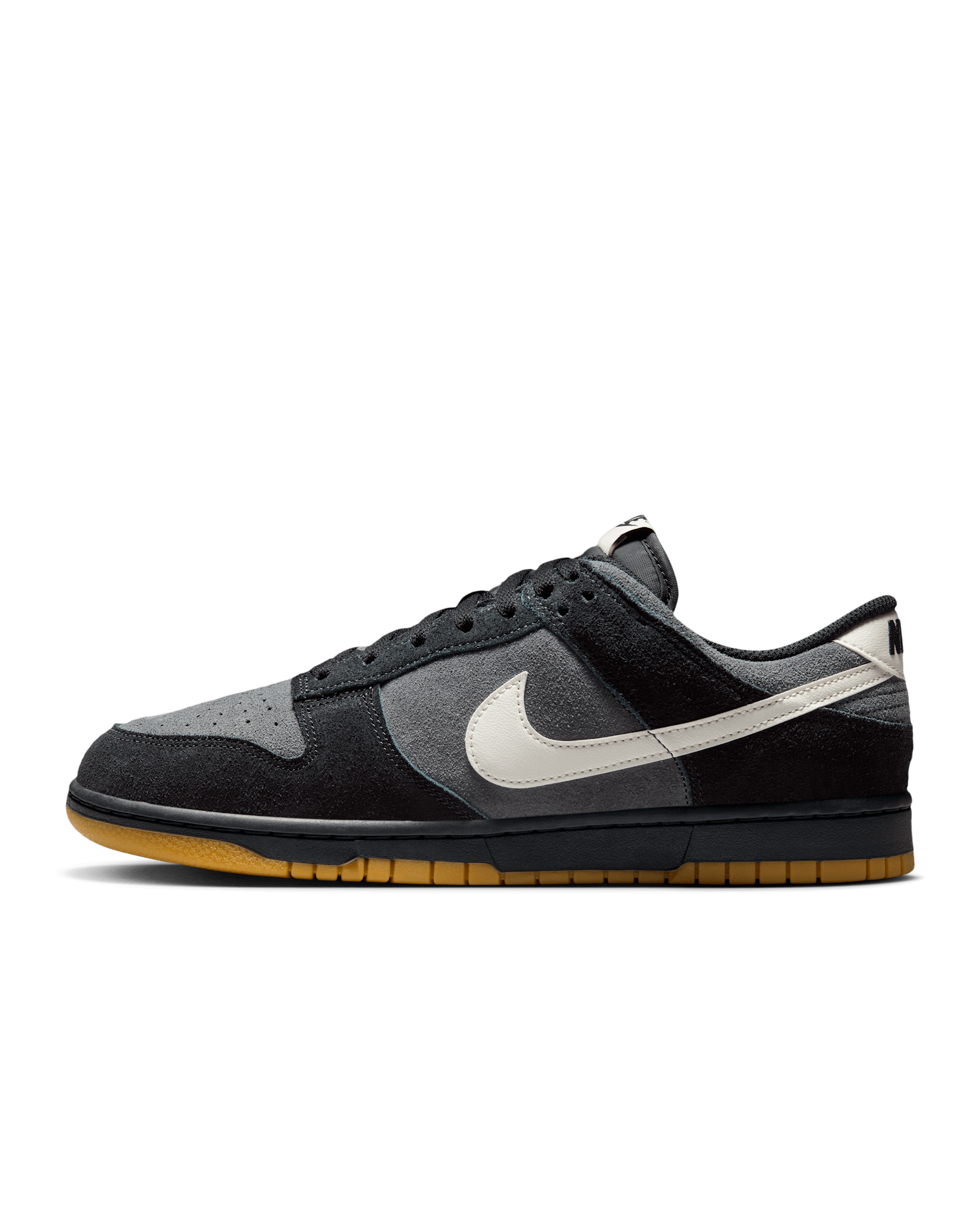 Tenis para hombre Nike Dunk Low Retro SE - Negro/Antracita/Marrón claro goma/Marfil pálido