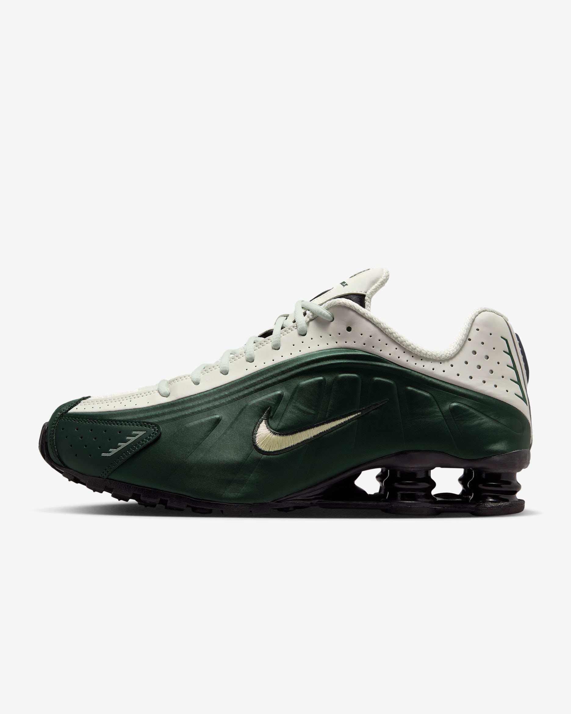 ナイキ ショックス R4 メンズシューズ - ブラックスプルース/スプルースオーラ/ブラック/オリーブオーラ