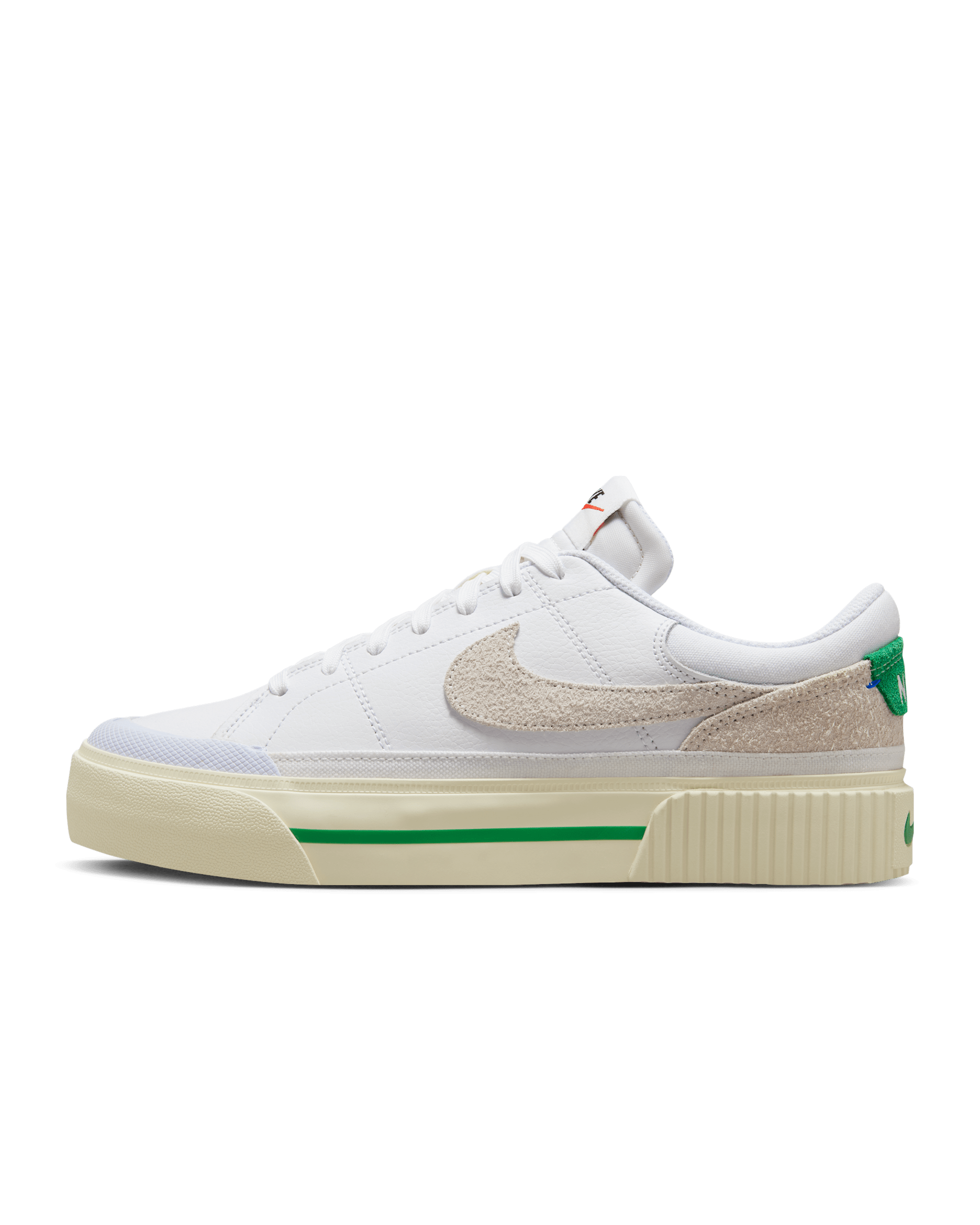 Nike Court Legacy Lift Women's Shoes - White/Coconut Milk/Stadium Green/Summit White
