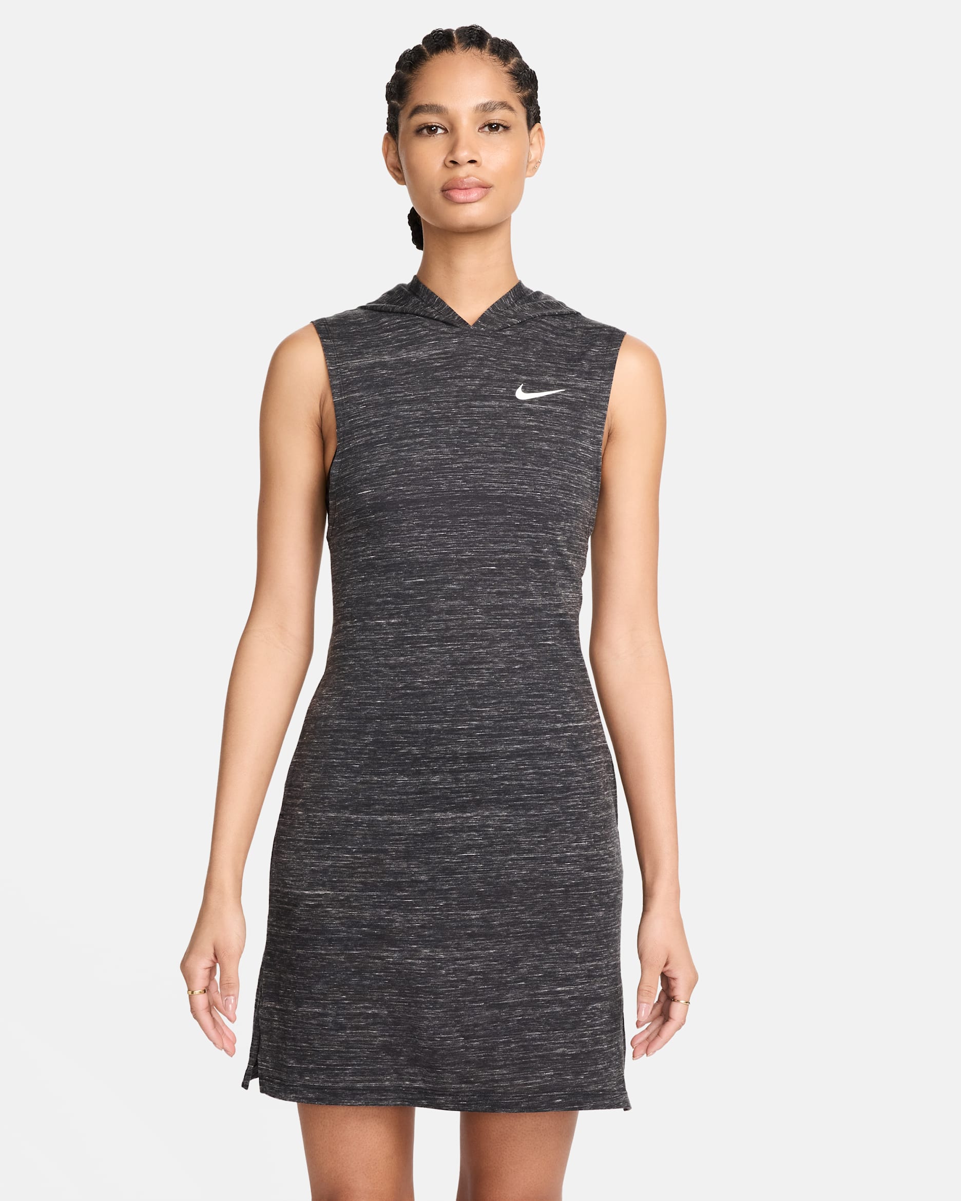 Vestido con gorro para mujer Nike Swim Essential - Negro/Blanco