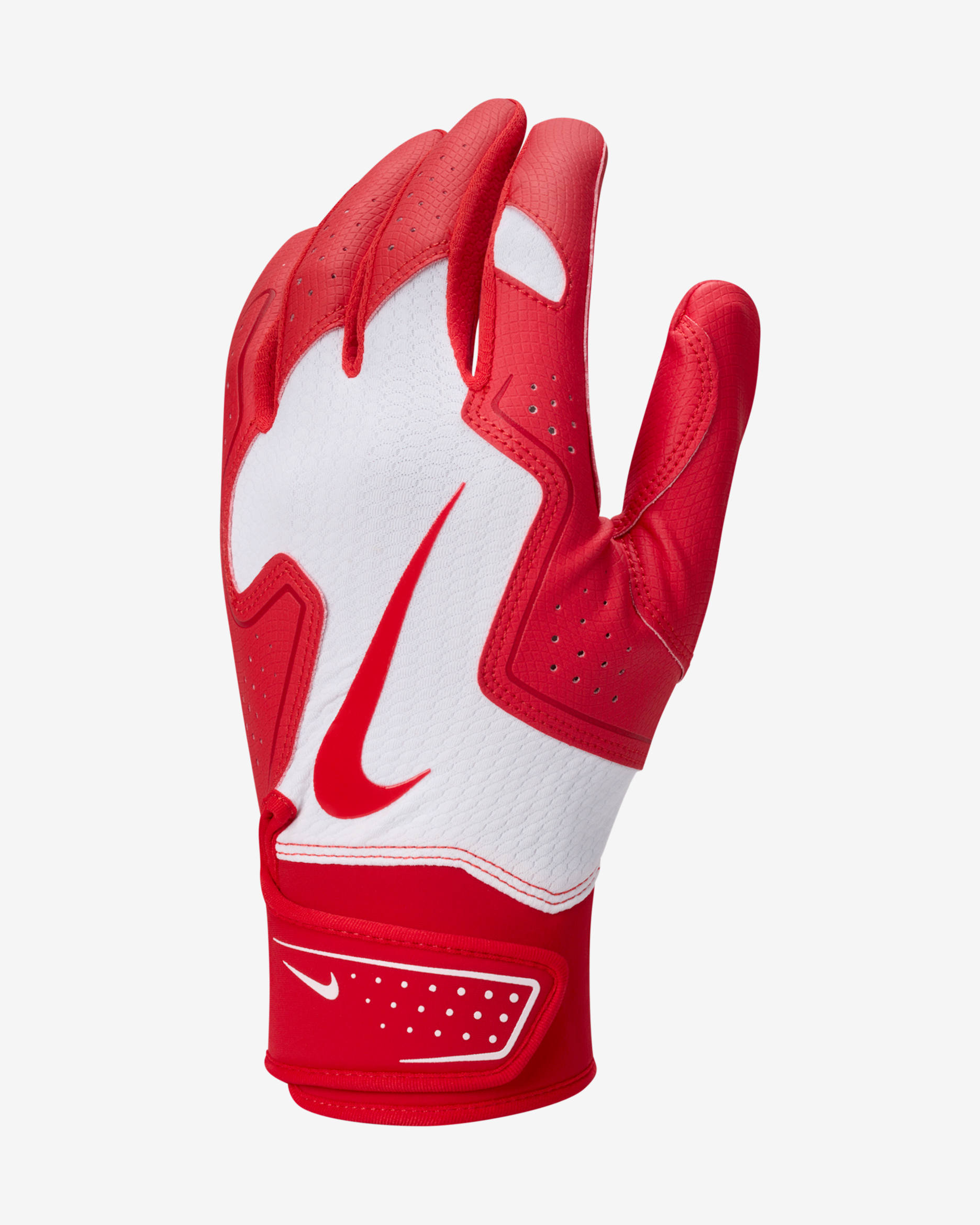 Guantes de béisbol Nike Alpha 2.0 - Blanco/Rojo universitario/Rojo universitario