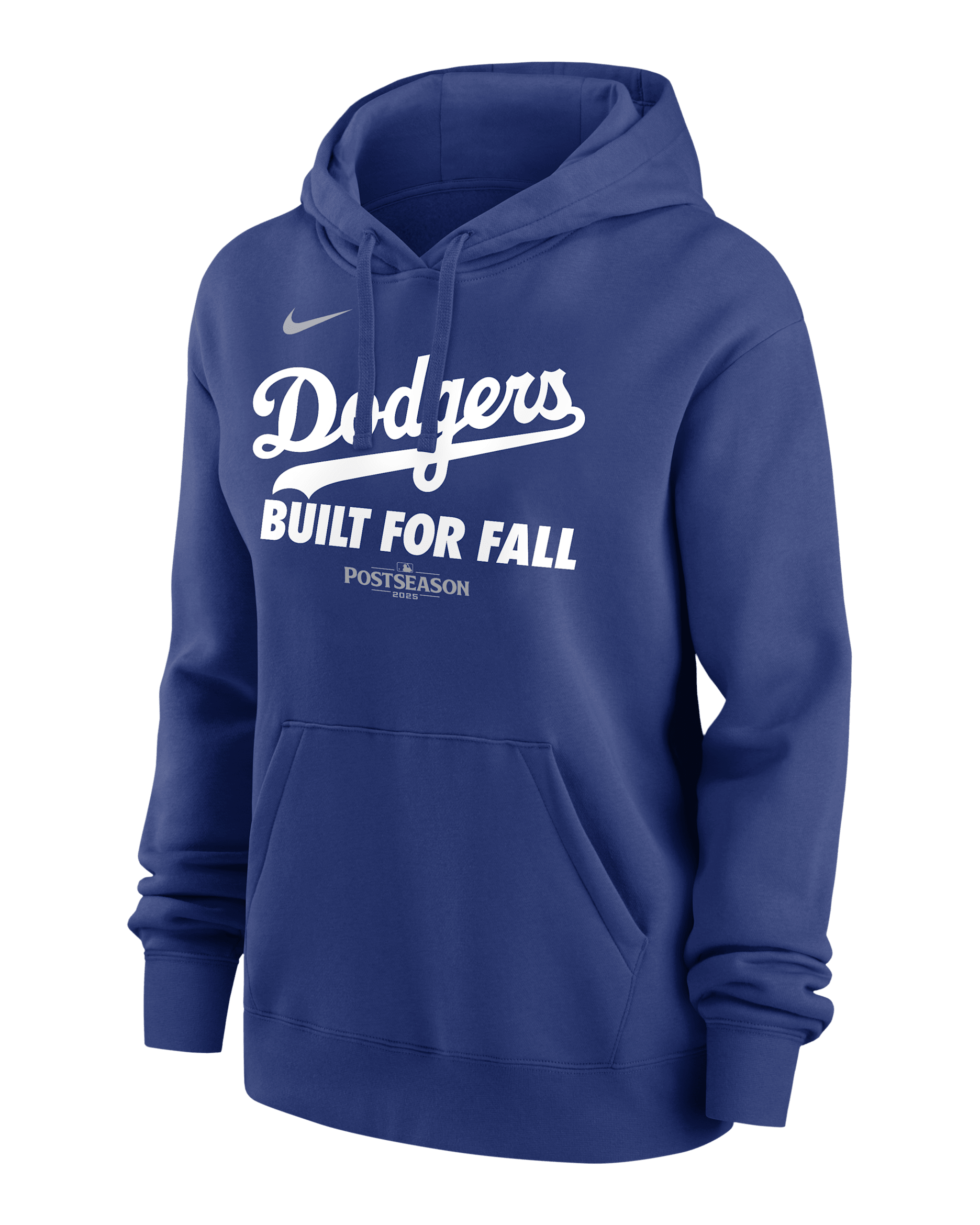 Los Angeles Dodgers 2025 Postseason Authentic Collection Women's Nike MLB Pullover Hoodie - Rush Blue
