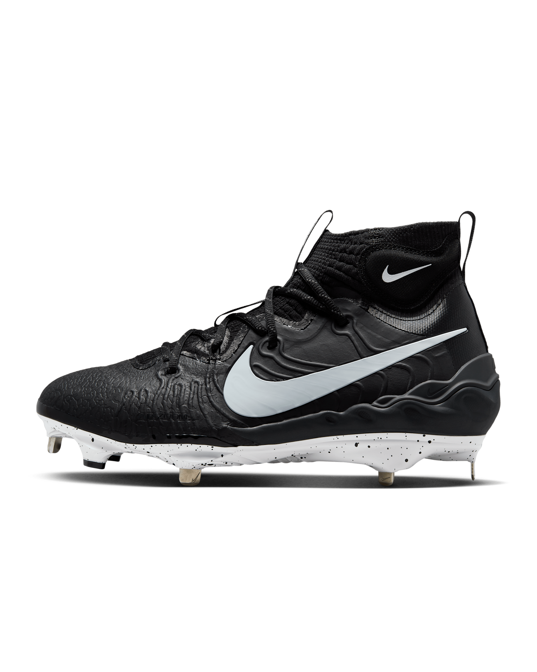 Tacos de béisbol para hombre Nike Alpha Huarache NXT - Negro/Gris humo oscuro/Blanco