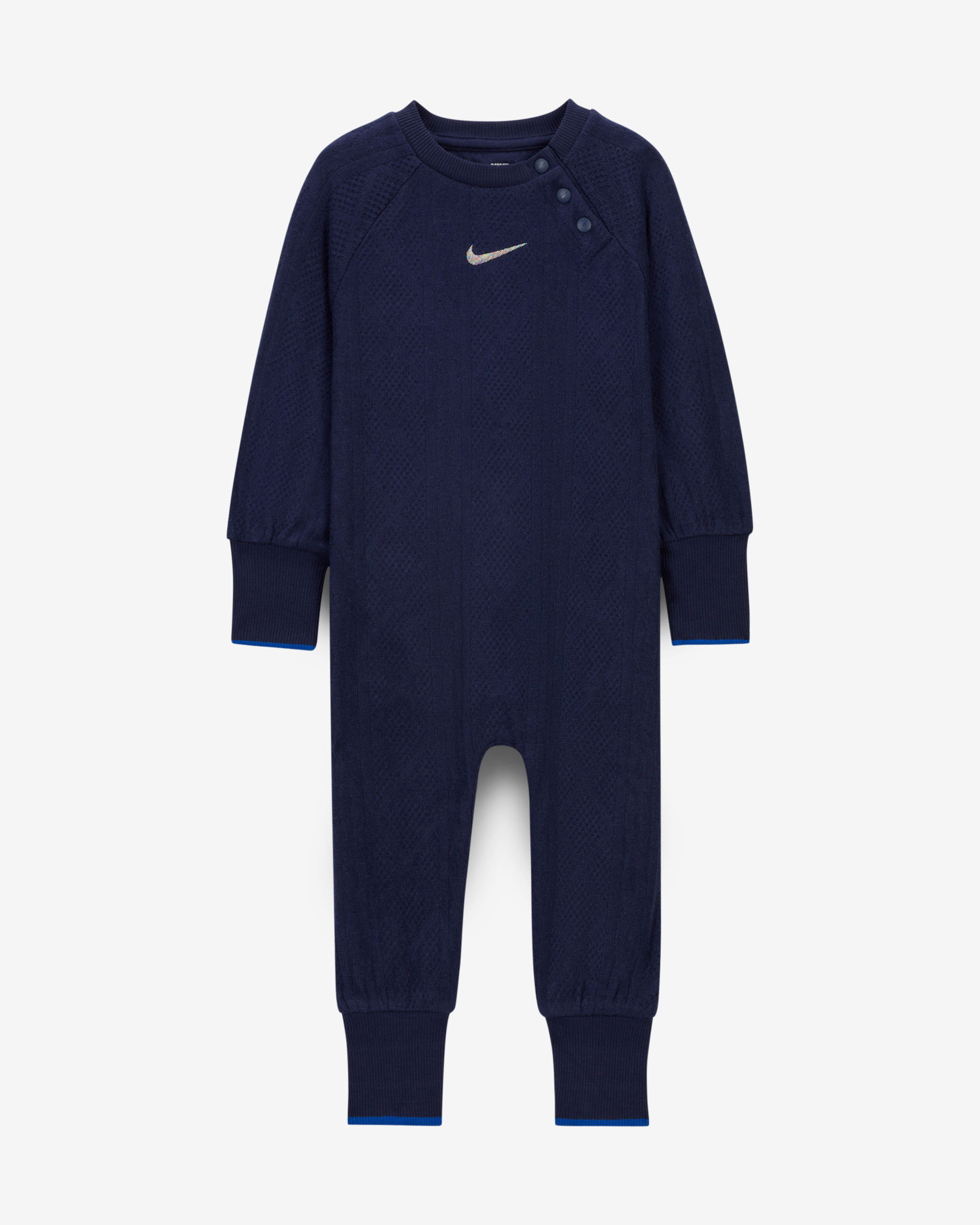 Mono de tejido trenzado para bebé (0 a 9 meses) Nike ReadySet - Azul marino medianoche