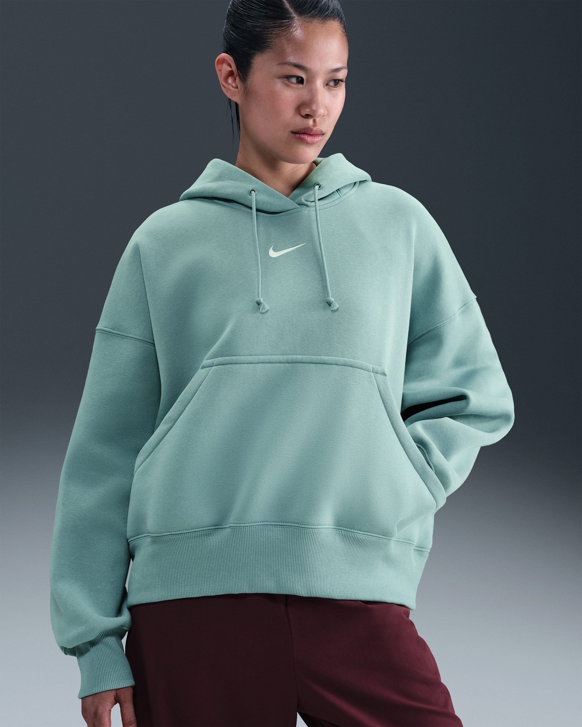 Nike Sportswear Phoenix Fleece Women's Over-Oversized Pullover Hoodie - Cannon/Sail