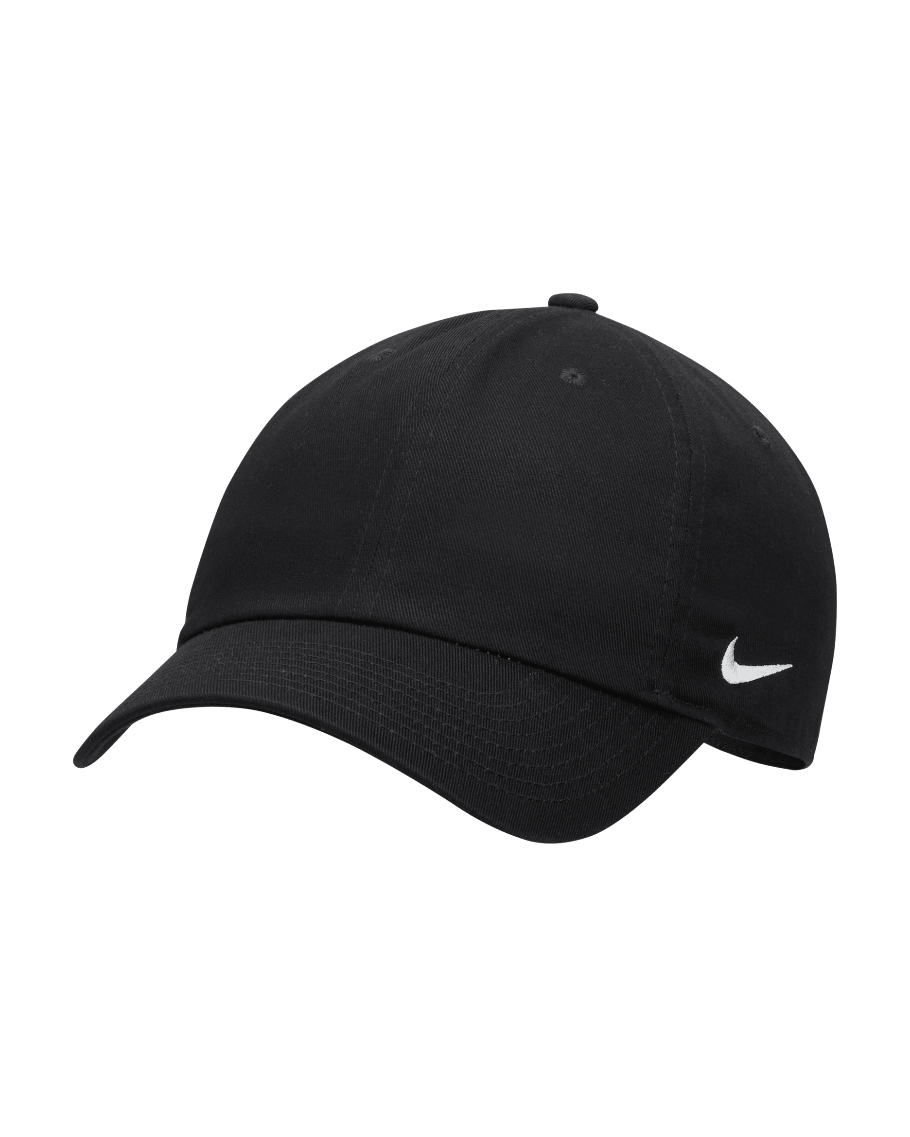 หมวกแก๊ปไร้โครง Nike Club Cap - ดำ/ขาว