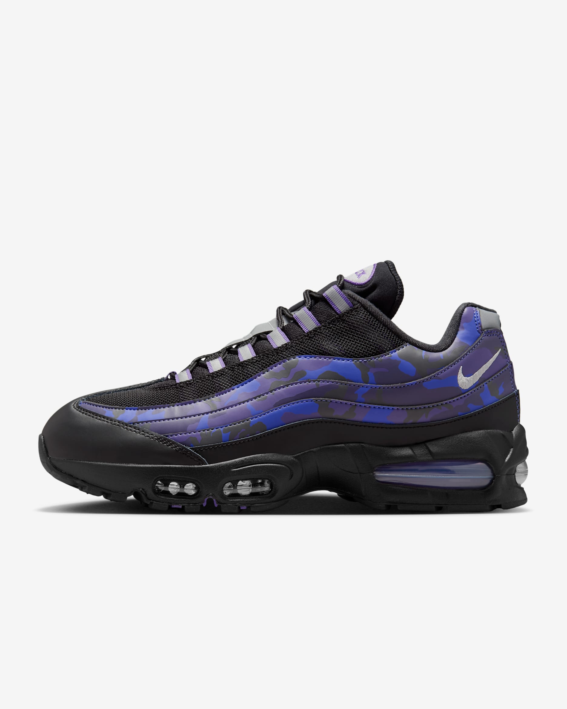 Tenis para hombre Nike Air Max 95 - Morado cancha/Negro/Morado cueva/Gris vasto