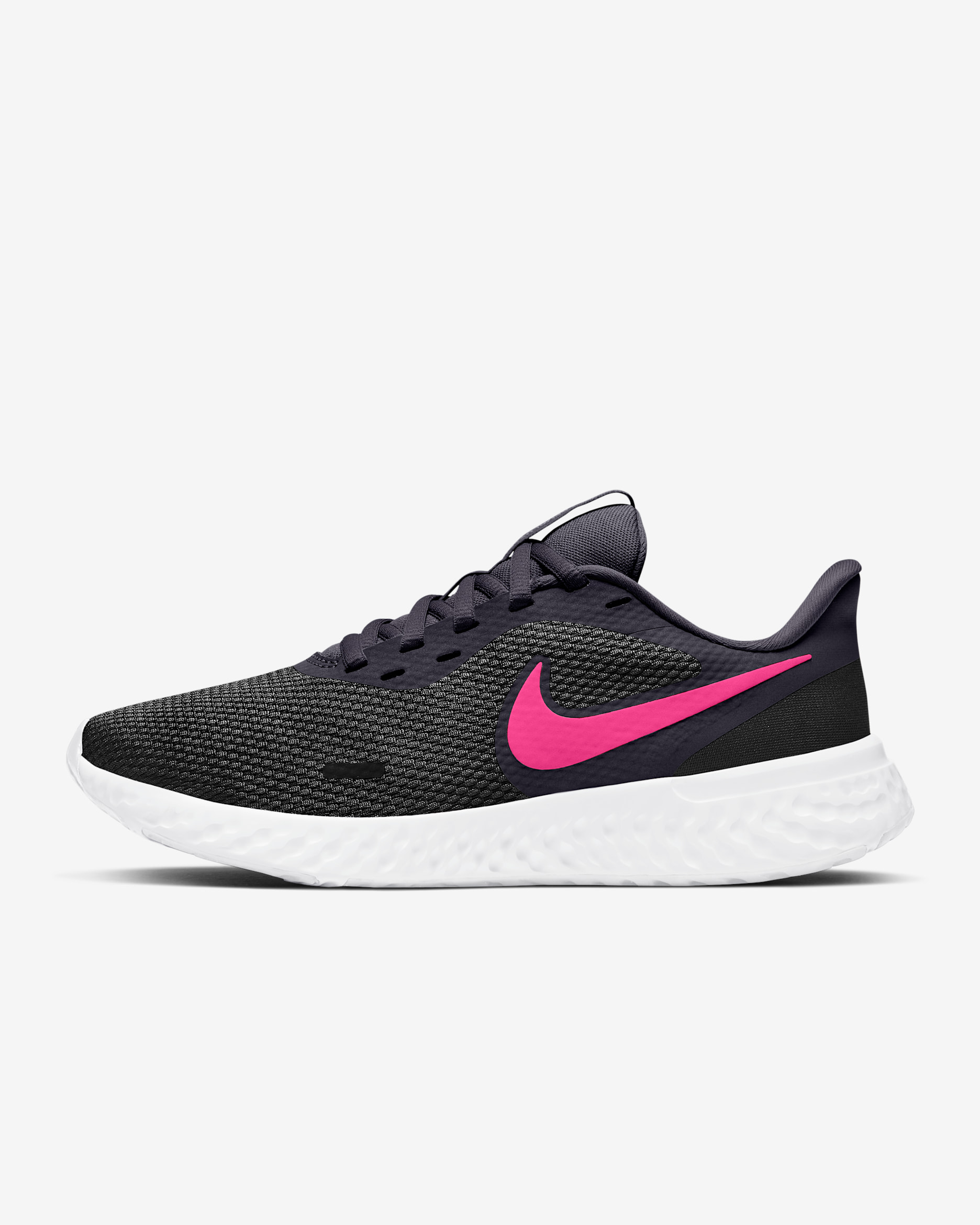 Nike Revolution 5 Women's Road Running Shoes - Black/Cave Purple/Lilac/Hyper Pink