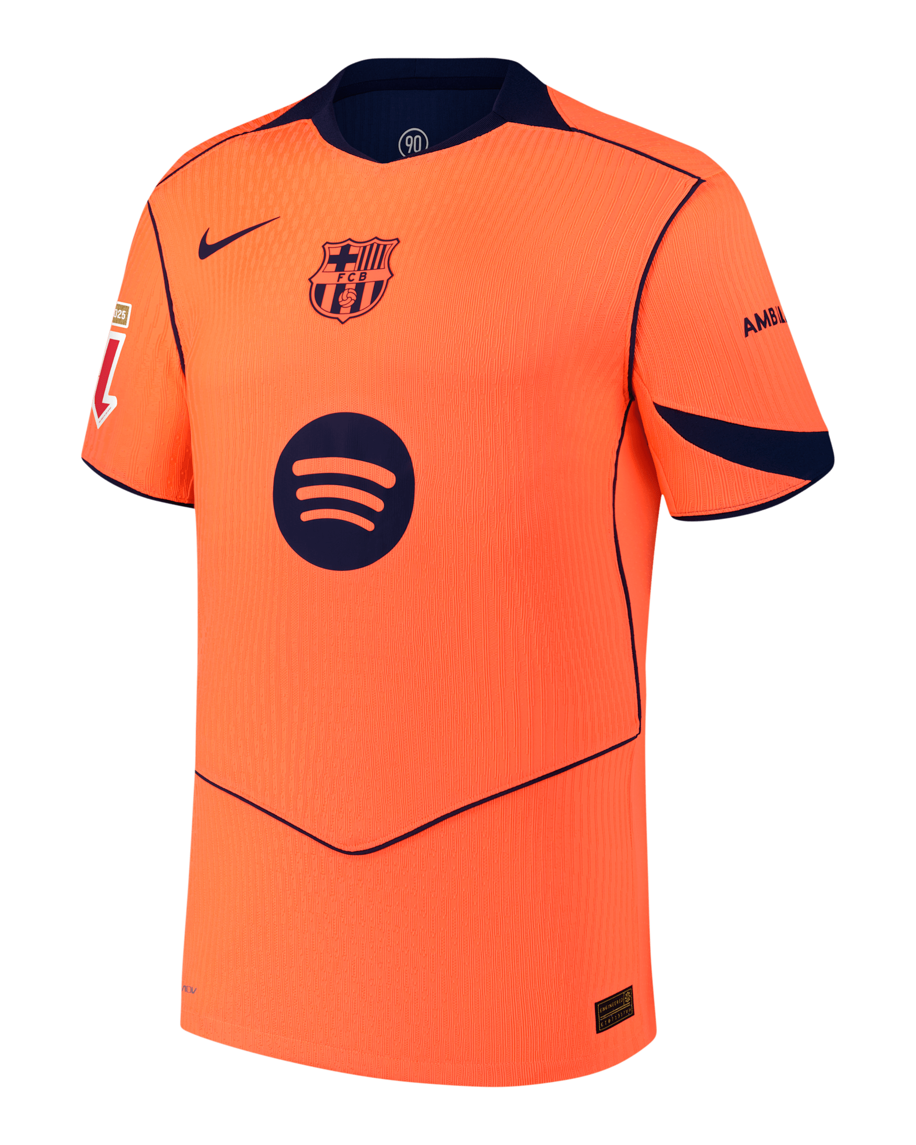 Lamine Yamal Barcelona 2025/26 Match Third Men's Nike Dri-FIT ADV Soccer Jersey - Orange