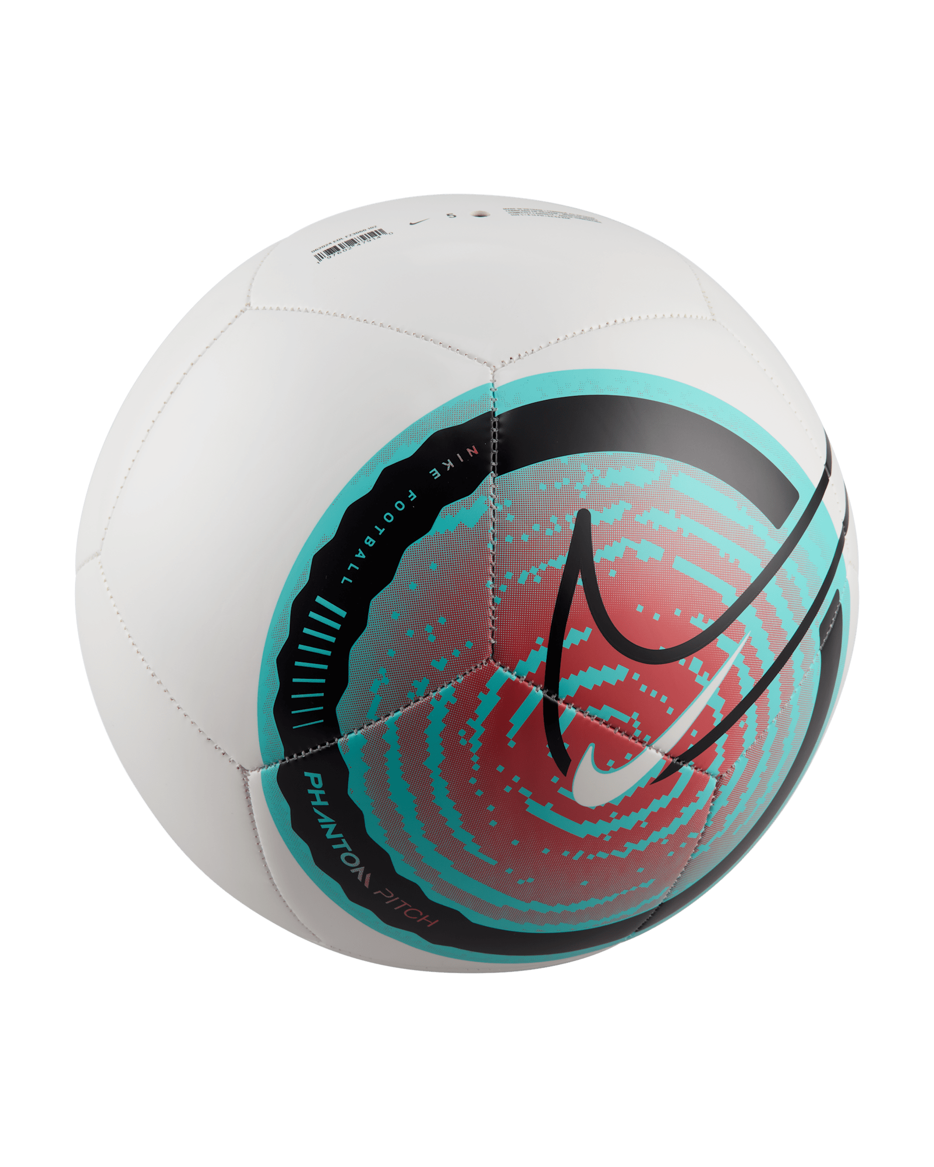 Balón de fútbol Nike Phantom - Blanco/Verde aurora/Brasa resplandor/Negro