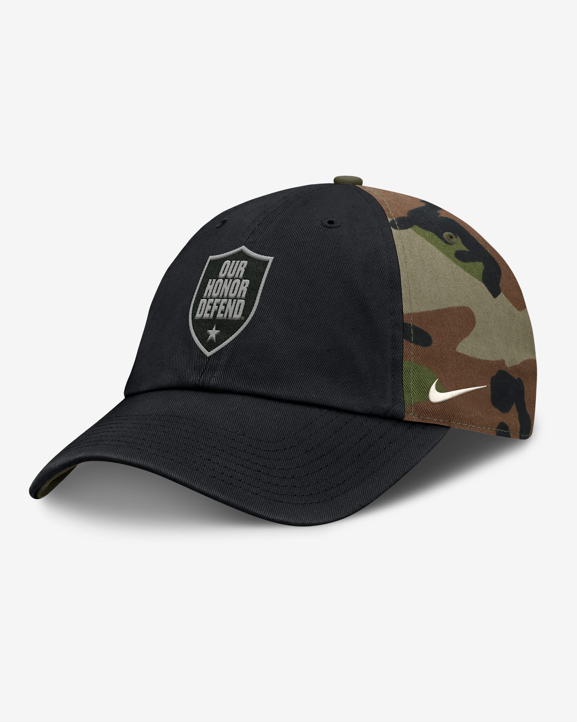 Ohio State 2025 Military Appreciation Club Men's Nike College Adjustable Hat - Camo Green