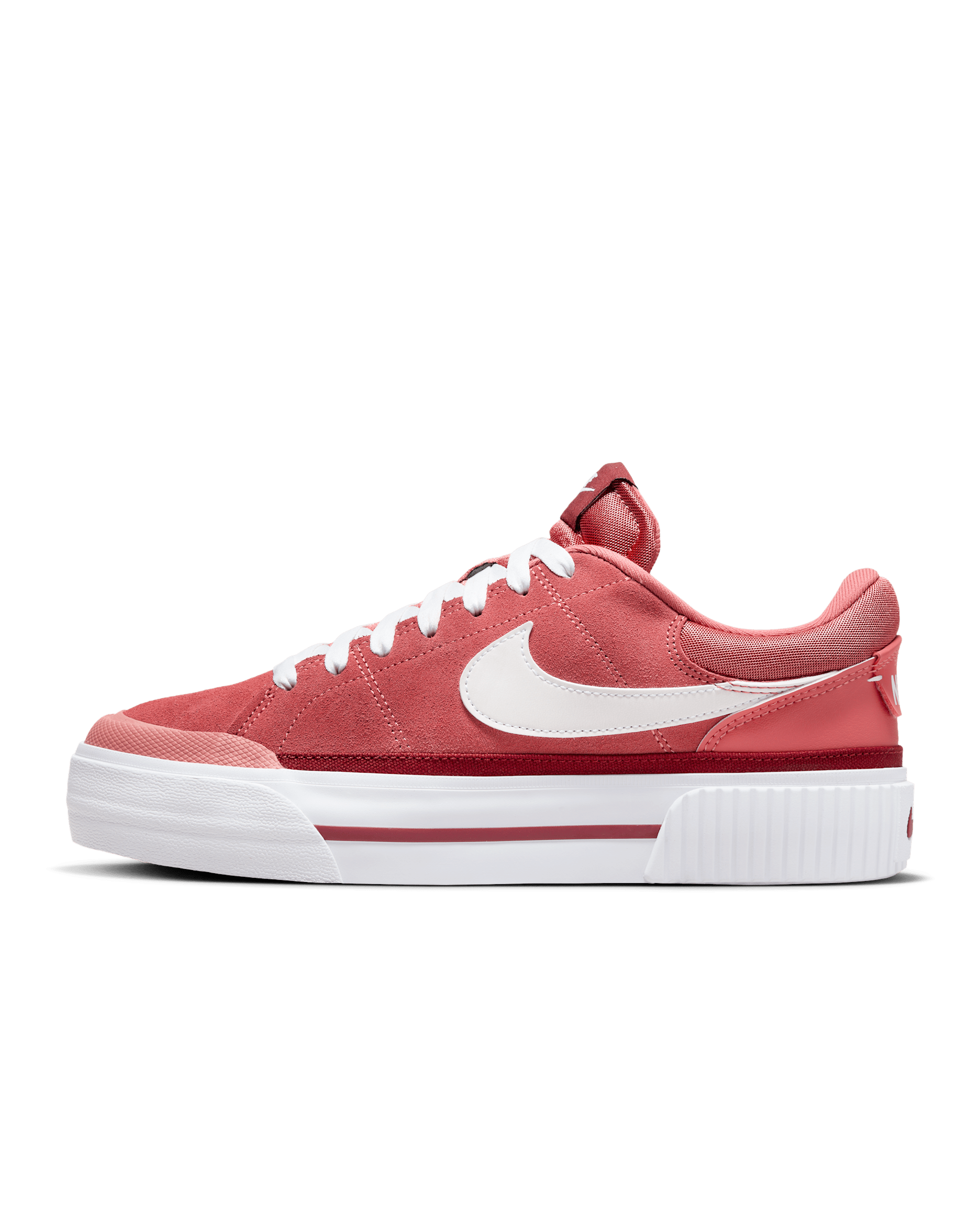 Nike Court Legacy Lift 女鞋 - Adobe/Team Red/Dragon Red/白色