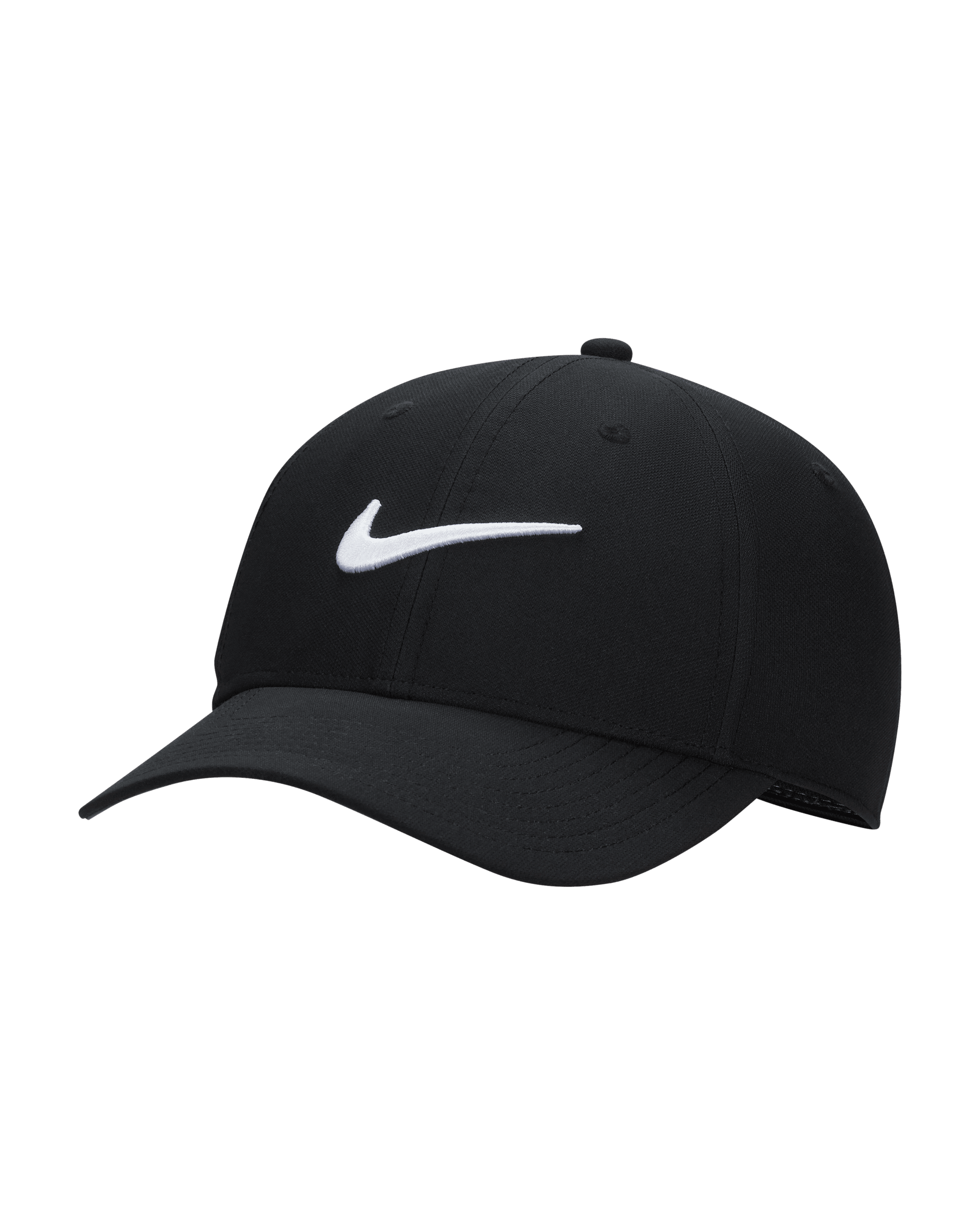 Nike Dri-FIT Club Gorra Swoosh amb estructura - Negre/Blanc