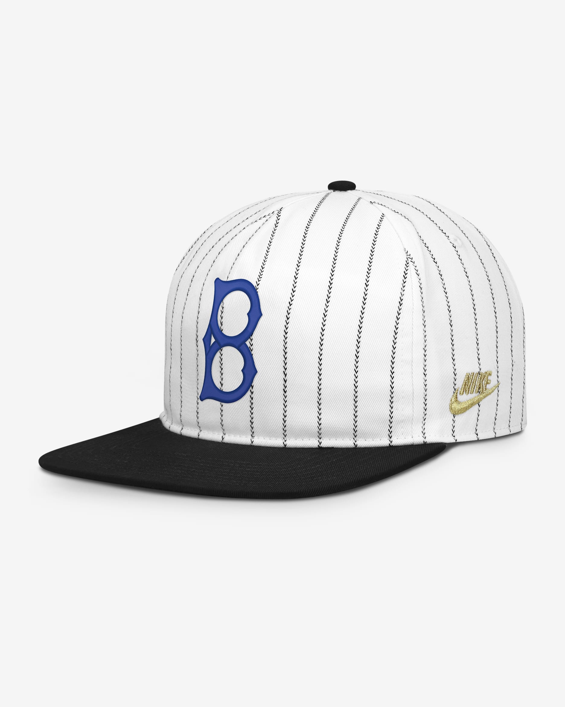 Gorra ajustable Nike de la MLB para hombre Brooklyn Dodgers Pro - Blanco