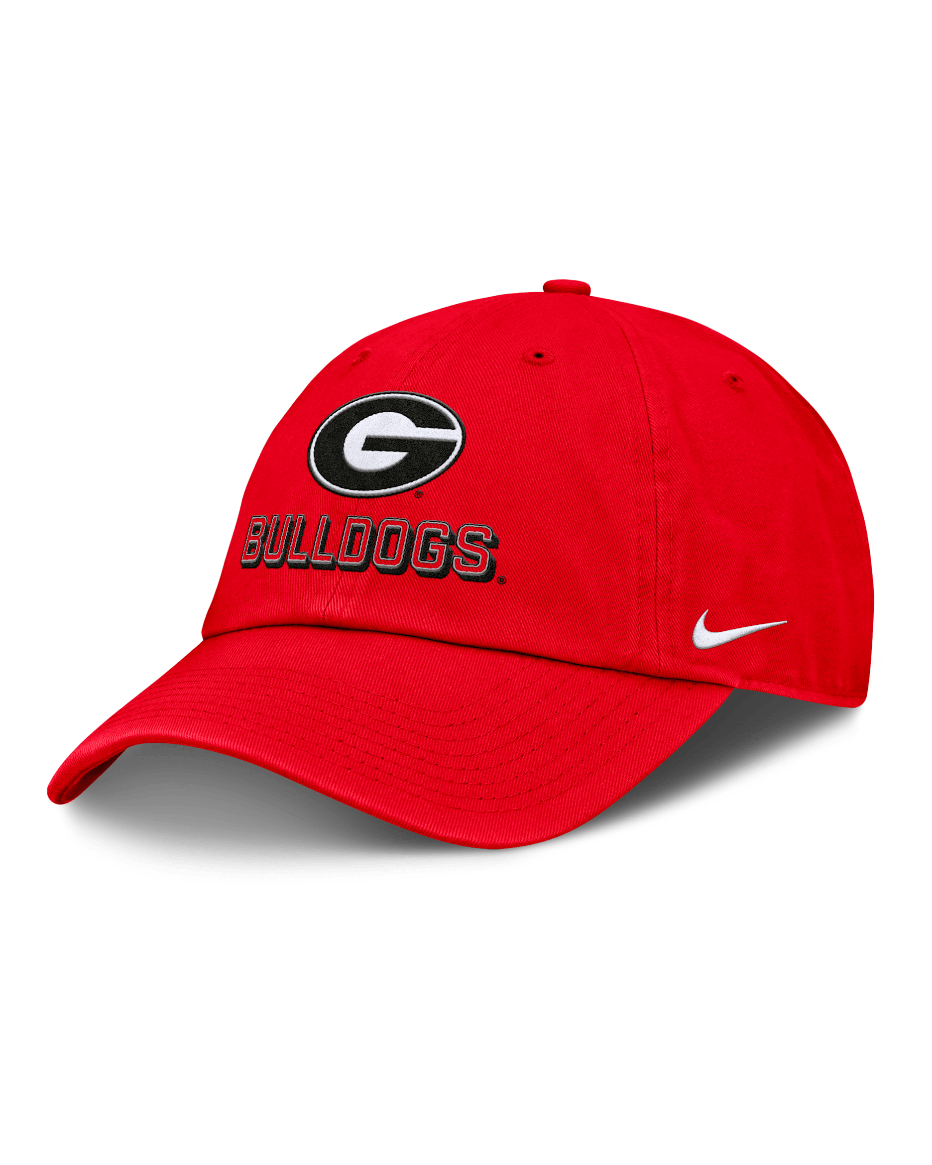 Gorra universitaria Nike ajustable para hombre Georgia On-Field Club Gameday - Rojo universitario
