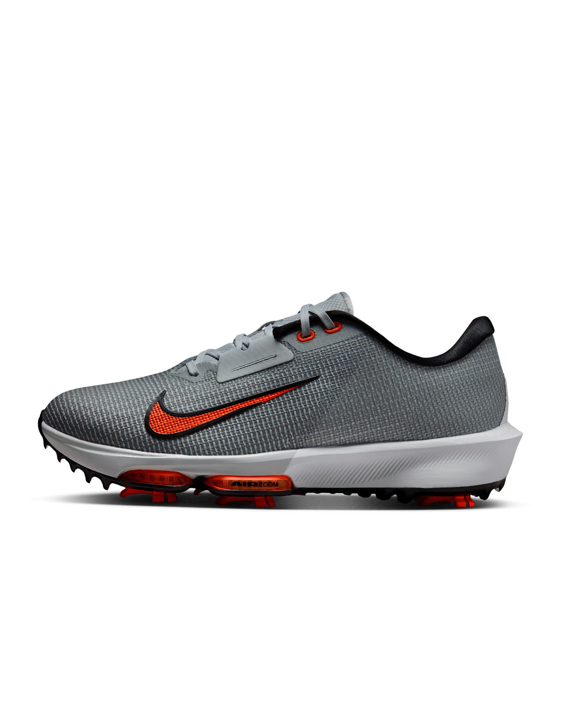 Nike Infinity Tour 2 Golf Shoes (Wide) - Pure Platinum/White/Safety Orange