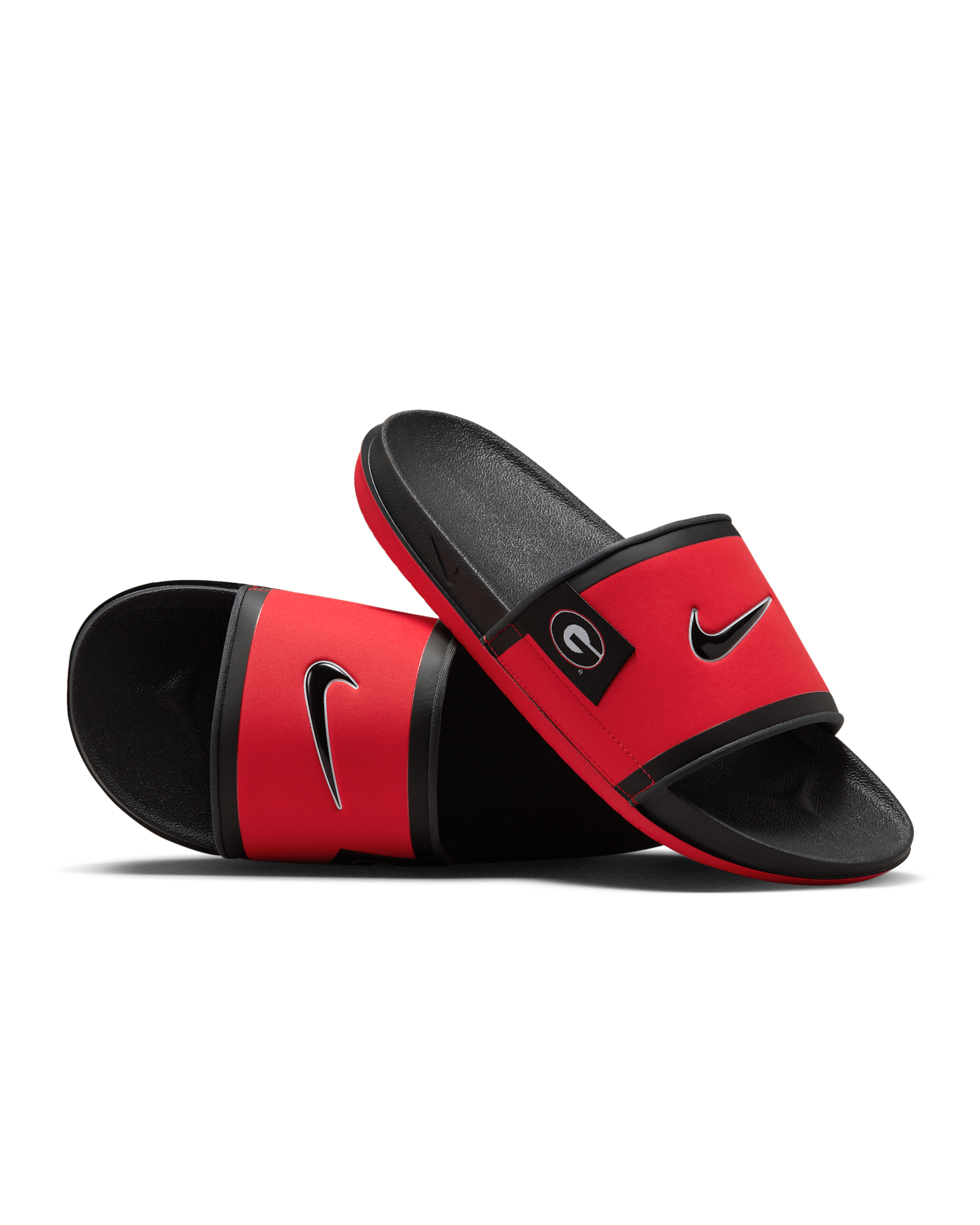 Nike College Offcourt (Georgia) Slides - University Red/Dark Smoke Grey/Black